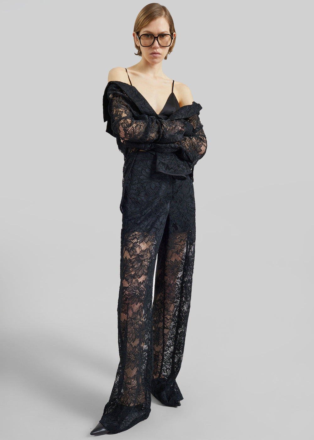 Sportmax Afoso Lace Trousers - Black - 1