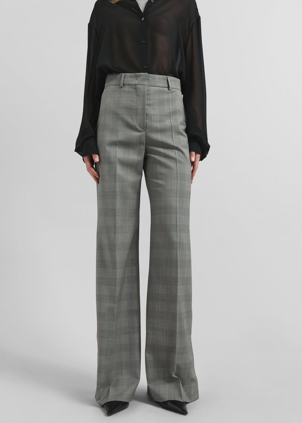 Sportmax Batun Flared Tailored Trousers - Black - 1