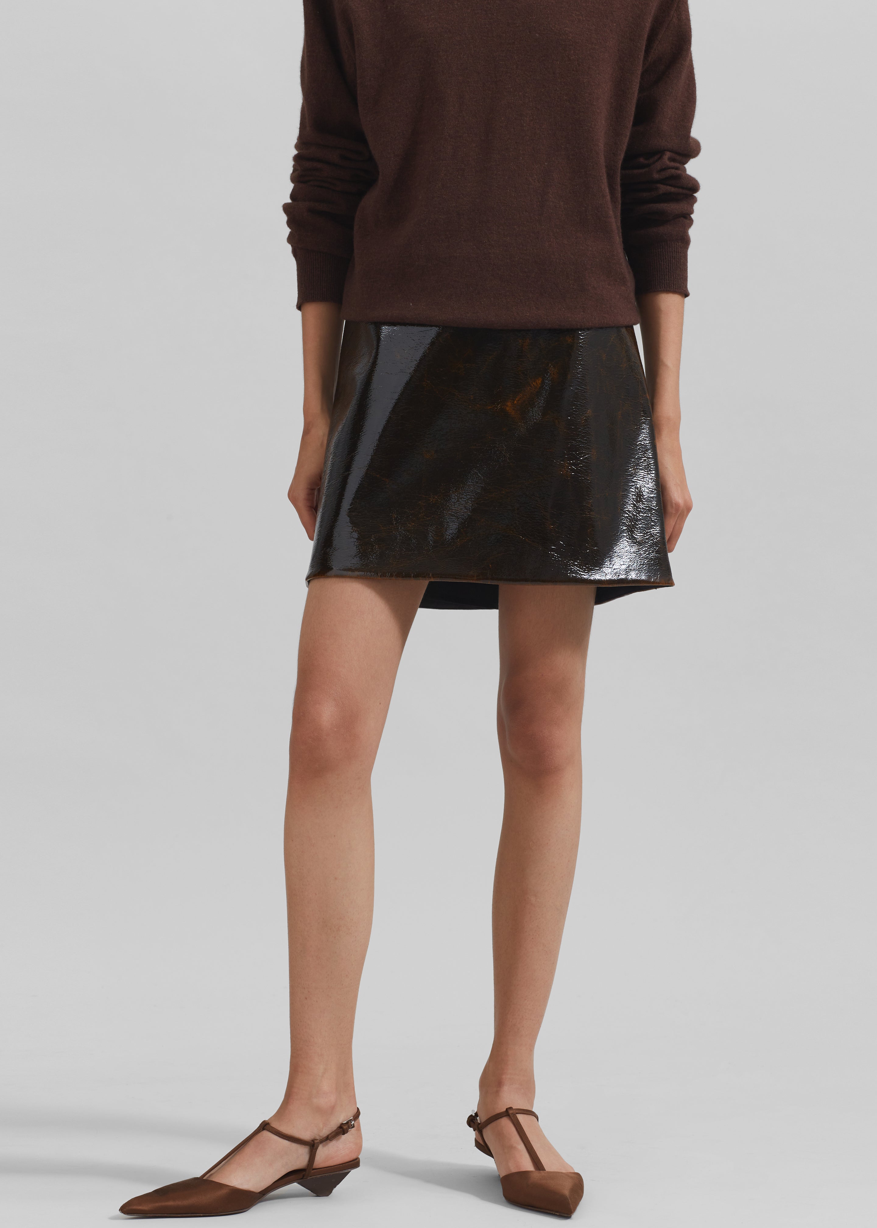 Sportmax Beta Skirt - Dark Brown - 7