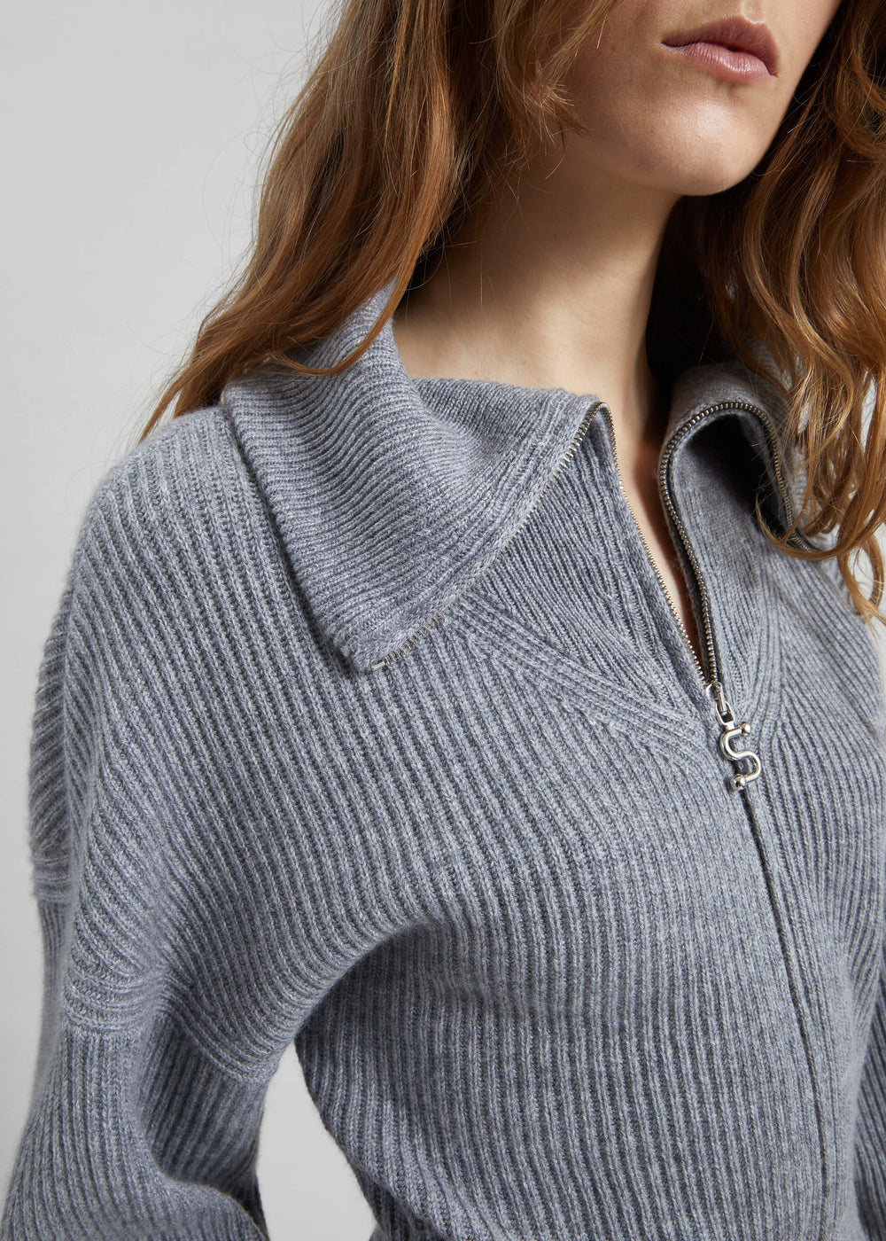 Sportmax Calipso Cashmere - Blend Cardigan - Medium Grey - 1