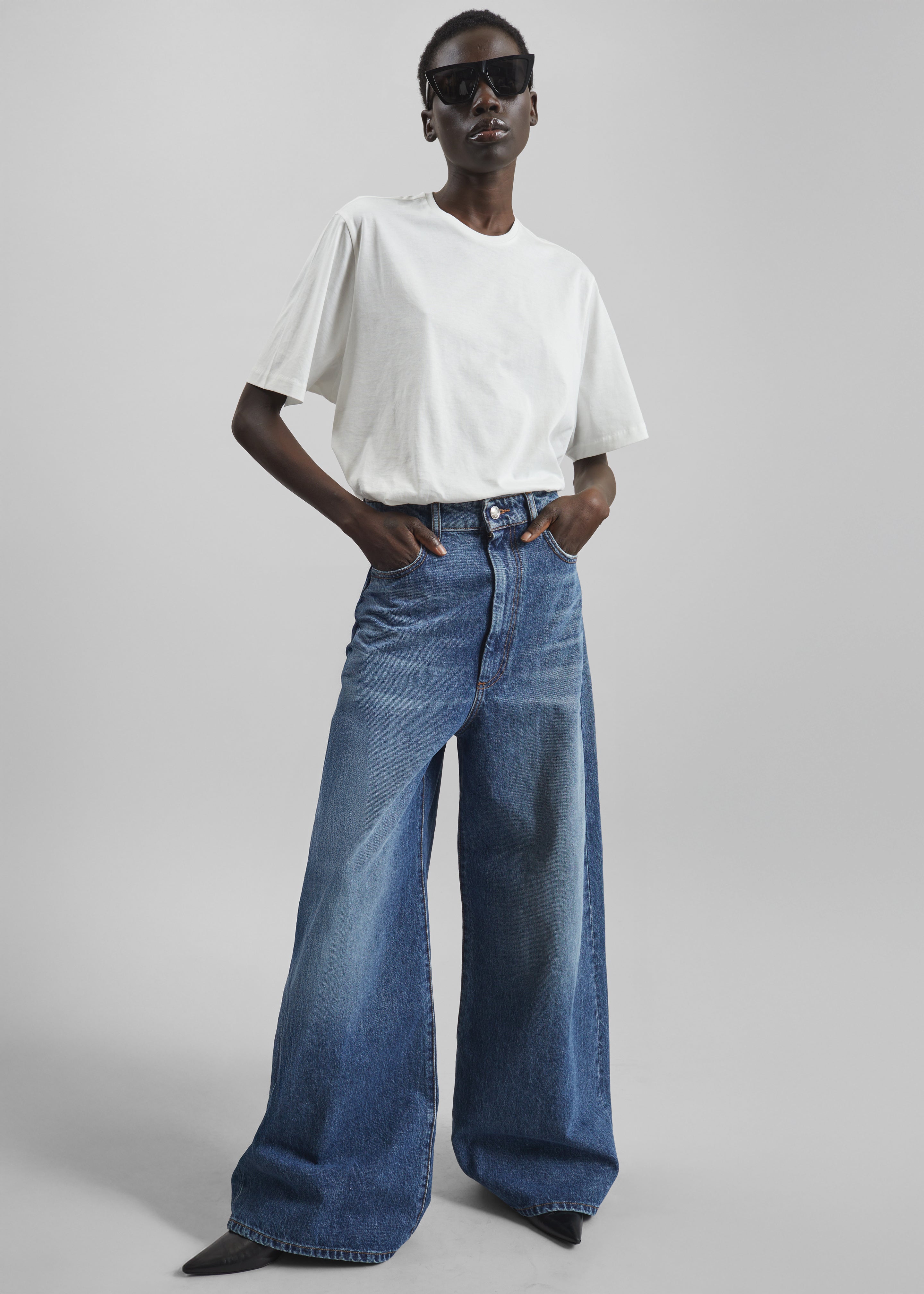 Sportmax Dangri Pants - Midnight Blue – The Frankie Shop Europe