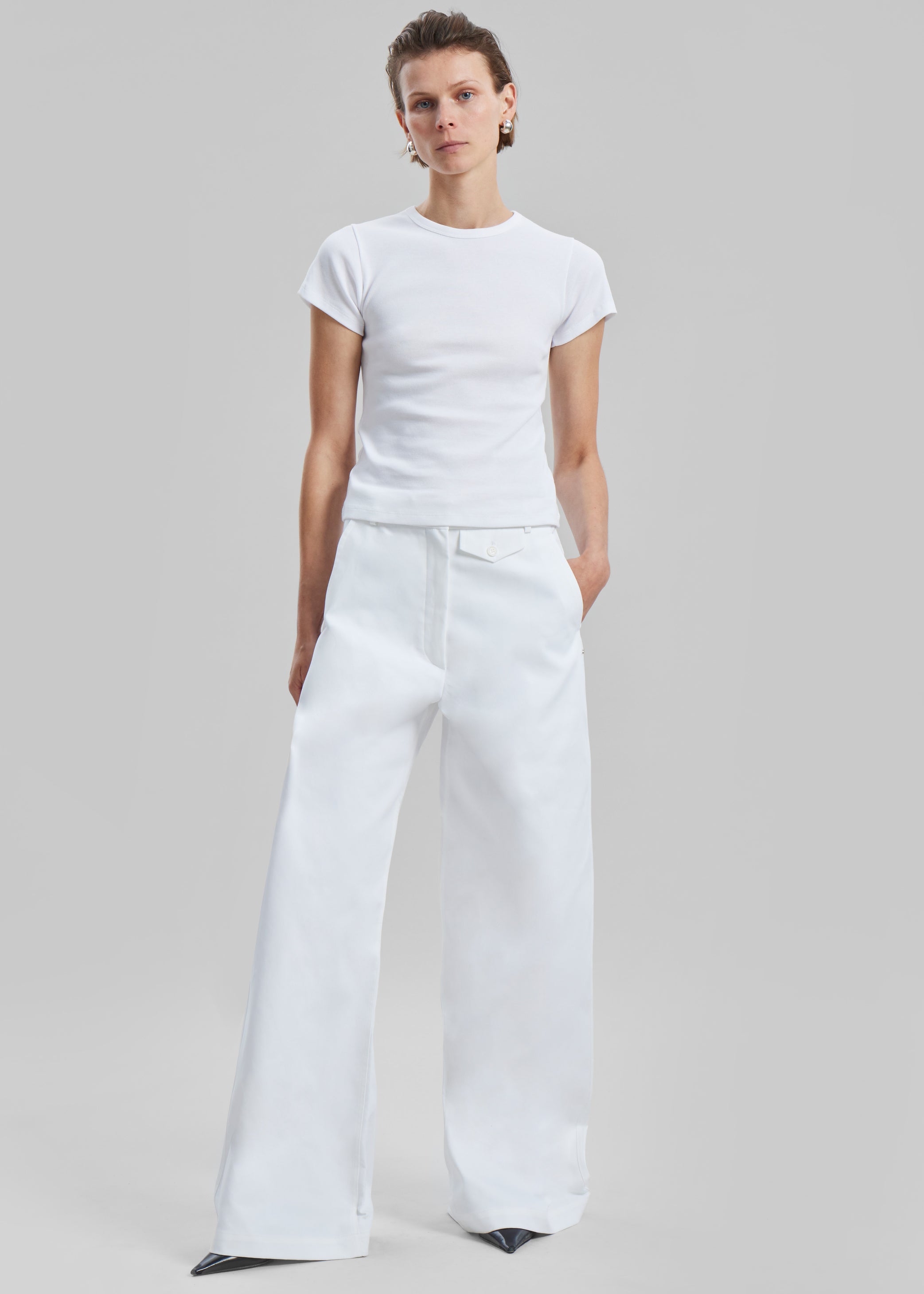 Shop the look image for Sportmax Febo Pants - Optical White