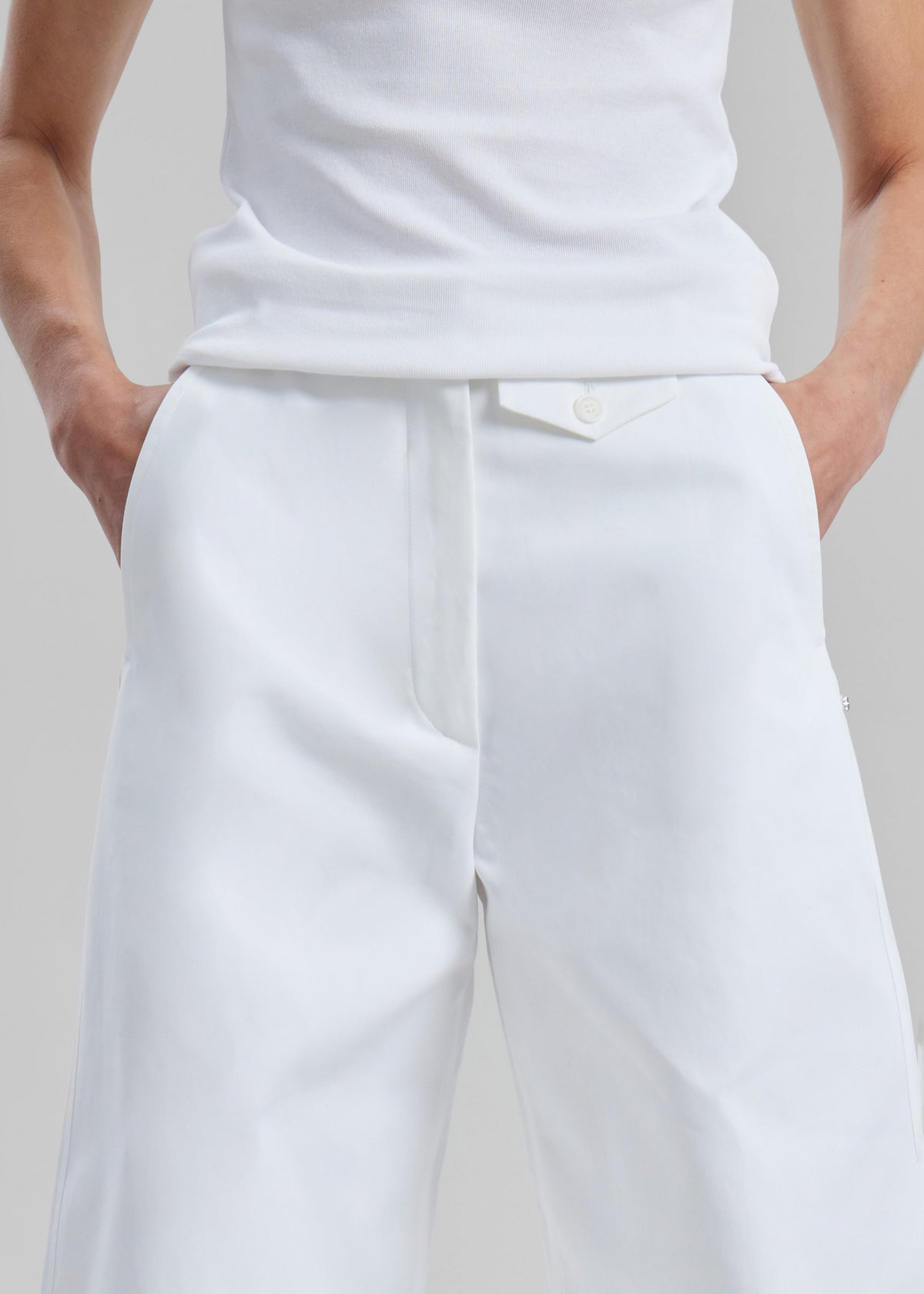 Sportmax Febo Pants - Optical White - 3