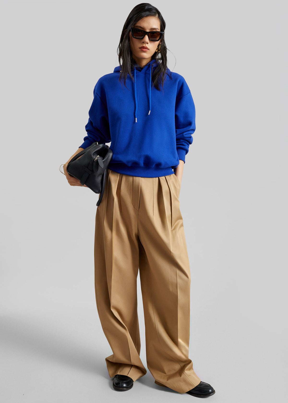 Sportmax Idoneo Oversized Gabardine Trousers - Biscuit - 5