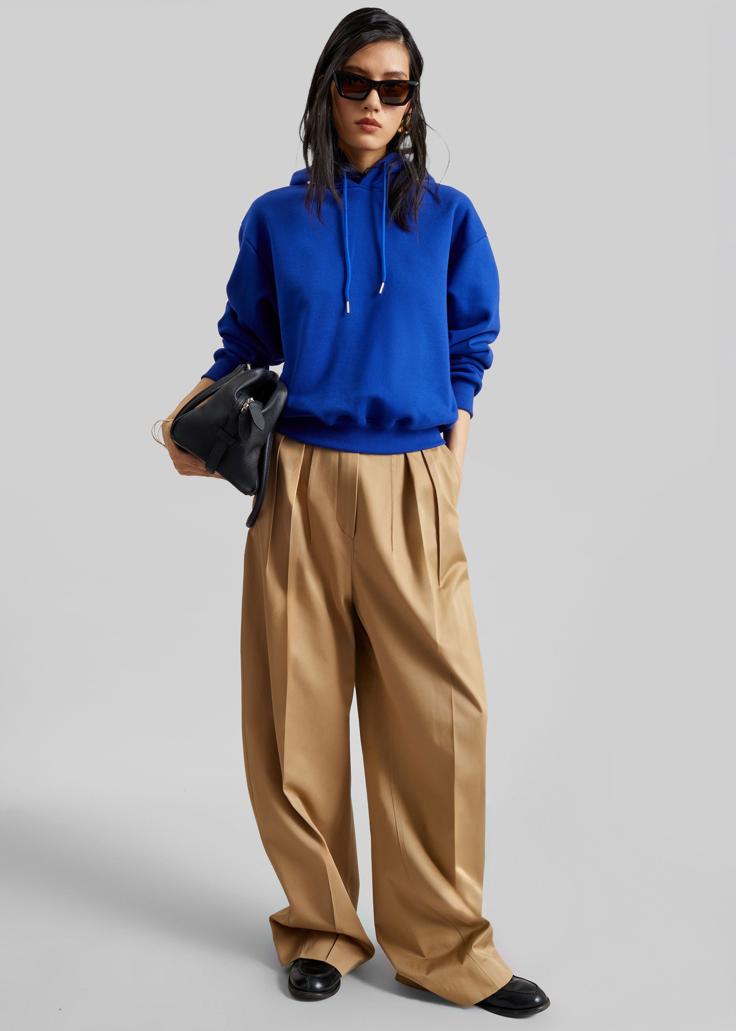 Sportmax Idoneo Oversized Gabardine Trousers - Biscuit - 5