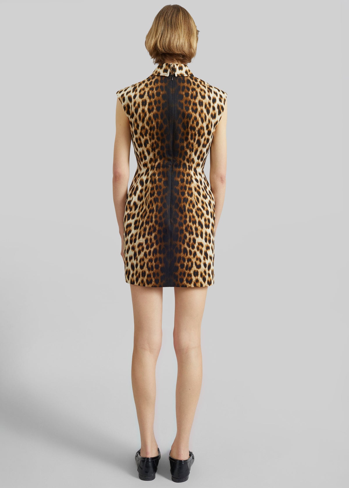 Sportmax Lonza Sleeveless Hourglass Dress - Leopard