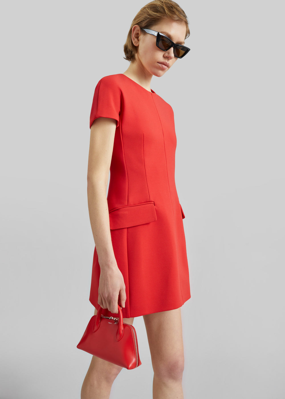 Sportmax Mito Hourglass Dress - Coral - 1