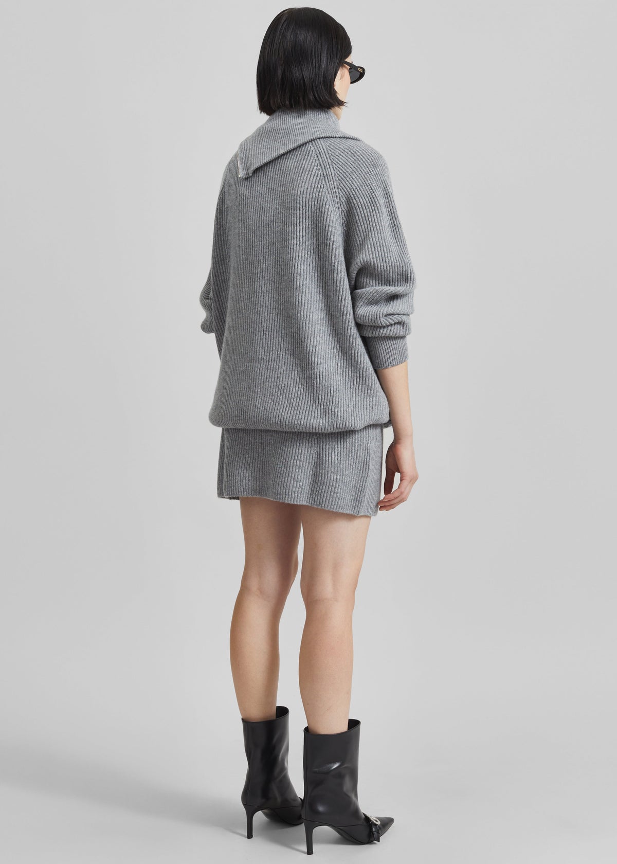 Sportmax Refolo Skirt - Grey Melange - 7