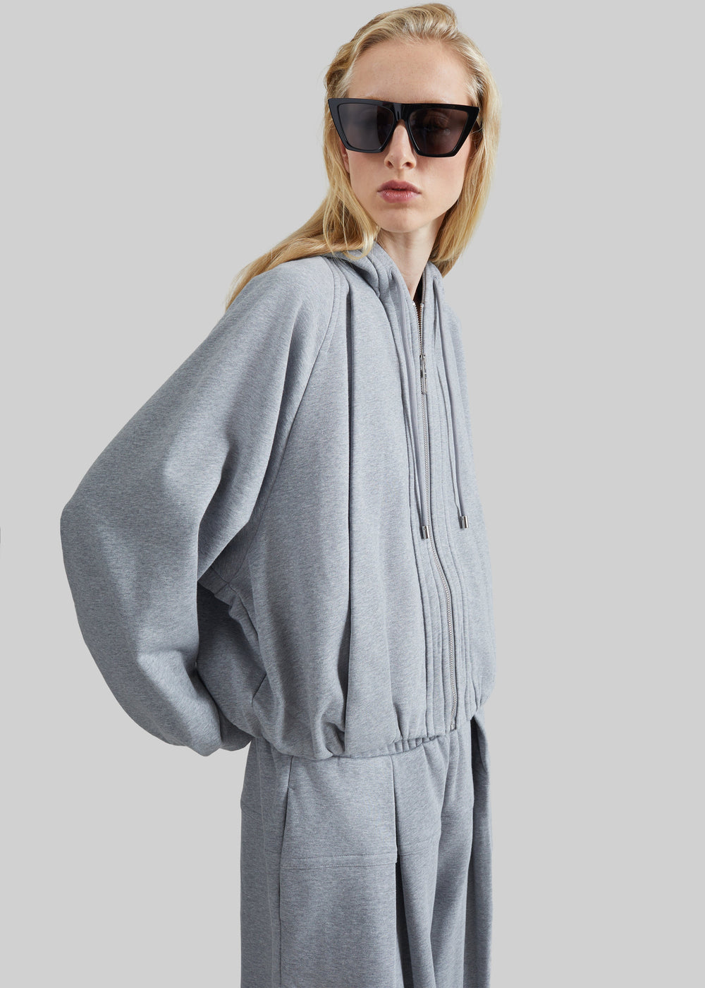 Sportmax Boxy Hoodie - Grey - 1