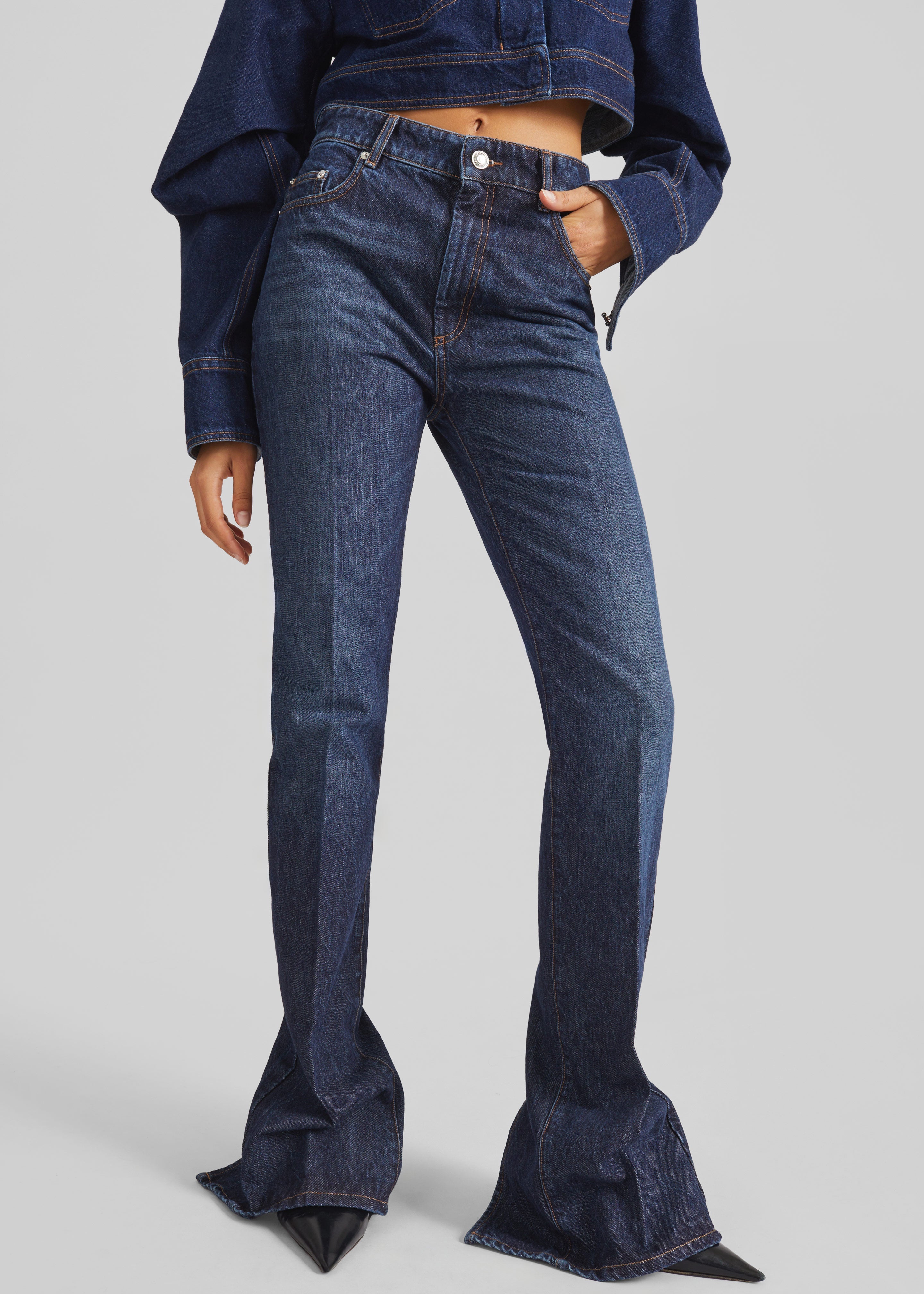 Sportmax Spigola Denim Pants - Midnight Blue - 6
