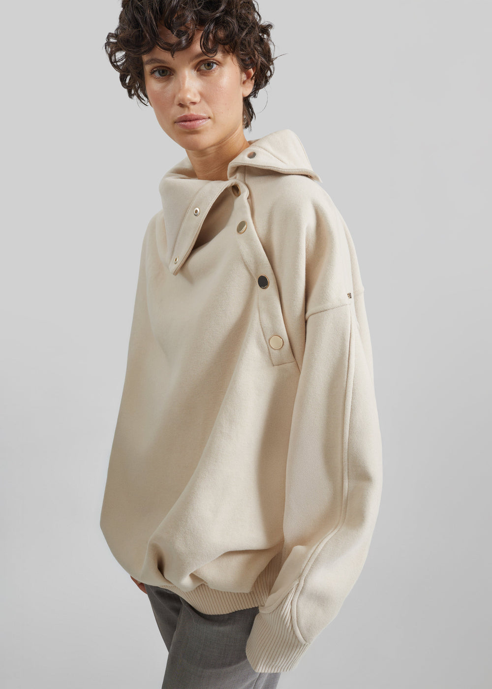 Sportmax Aerosi Oversized Sweatshirt - Beige - 1
