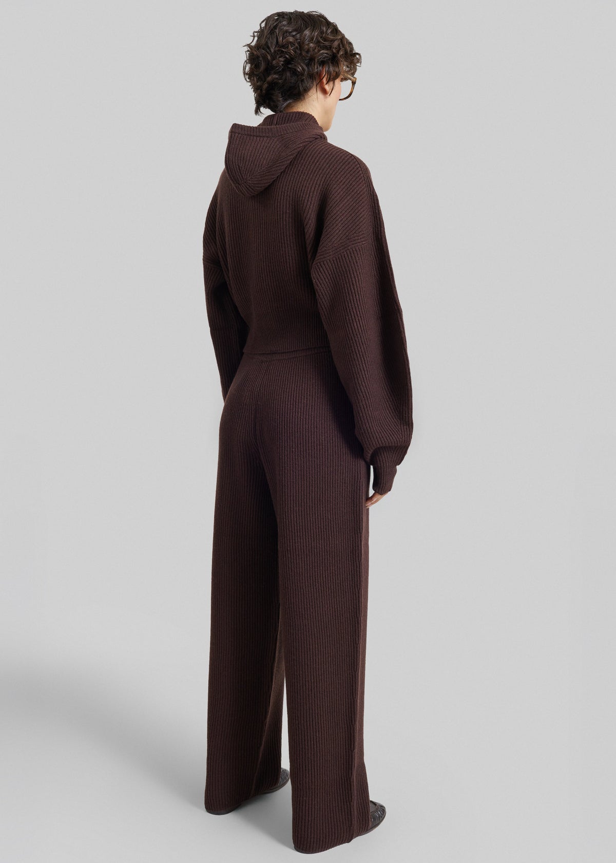Sportmax Balco Hooded Cardigan - Chocolate