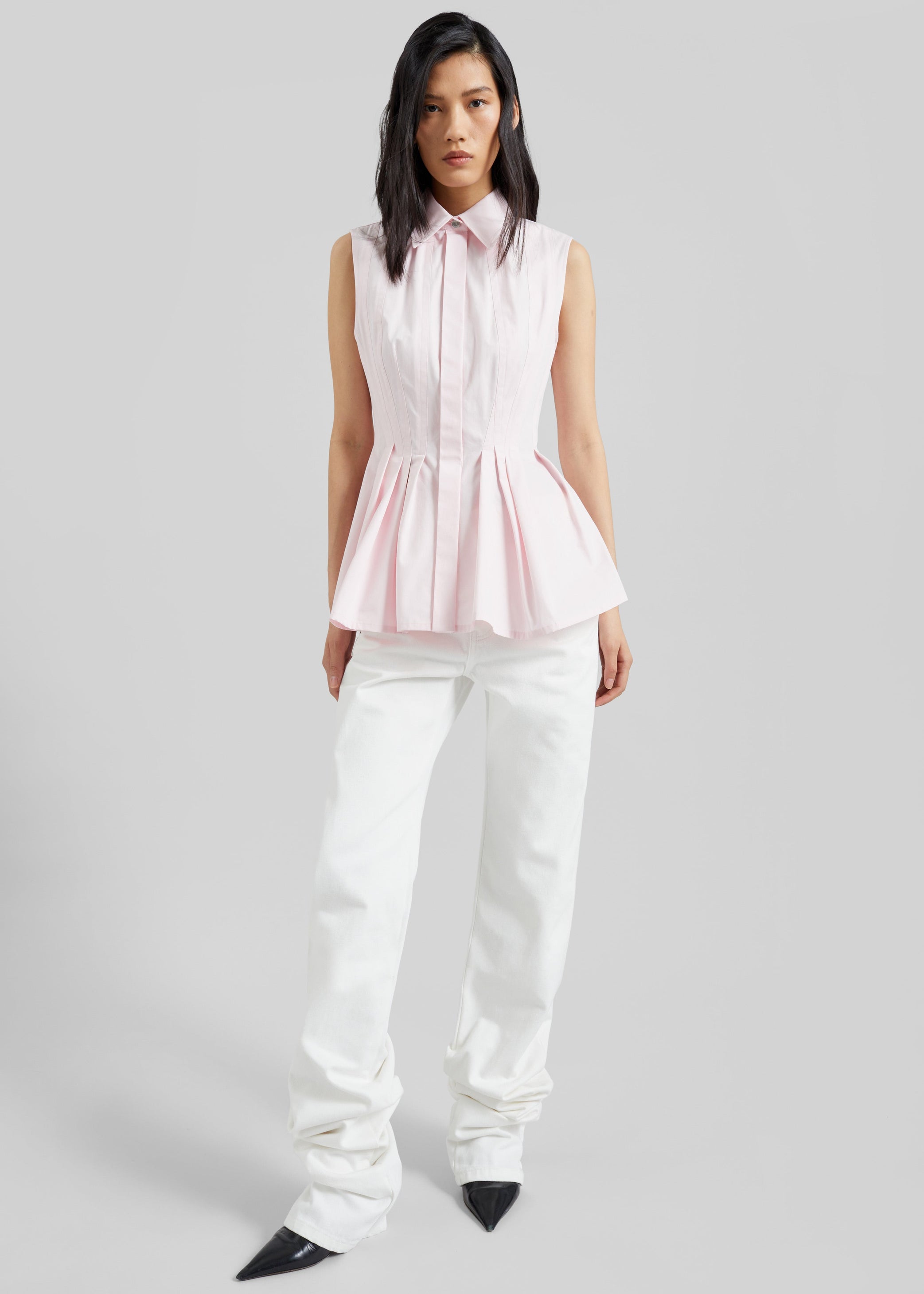 Shop the look image for Sportmax Certosa Sleeveless Top - Pink