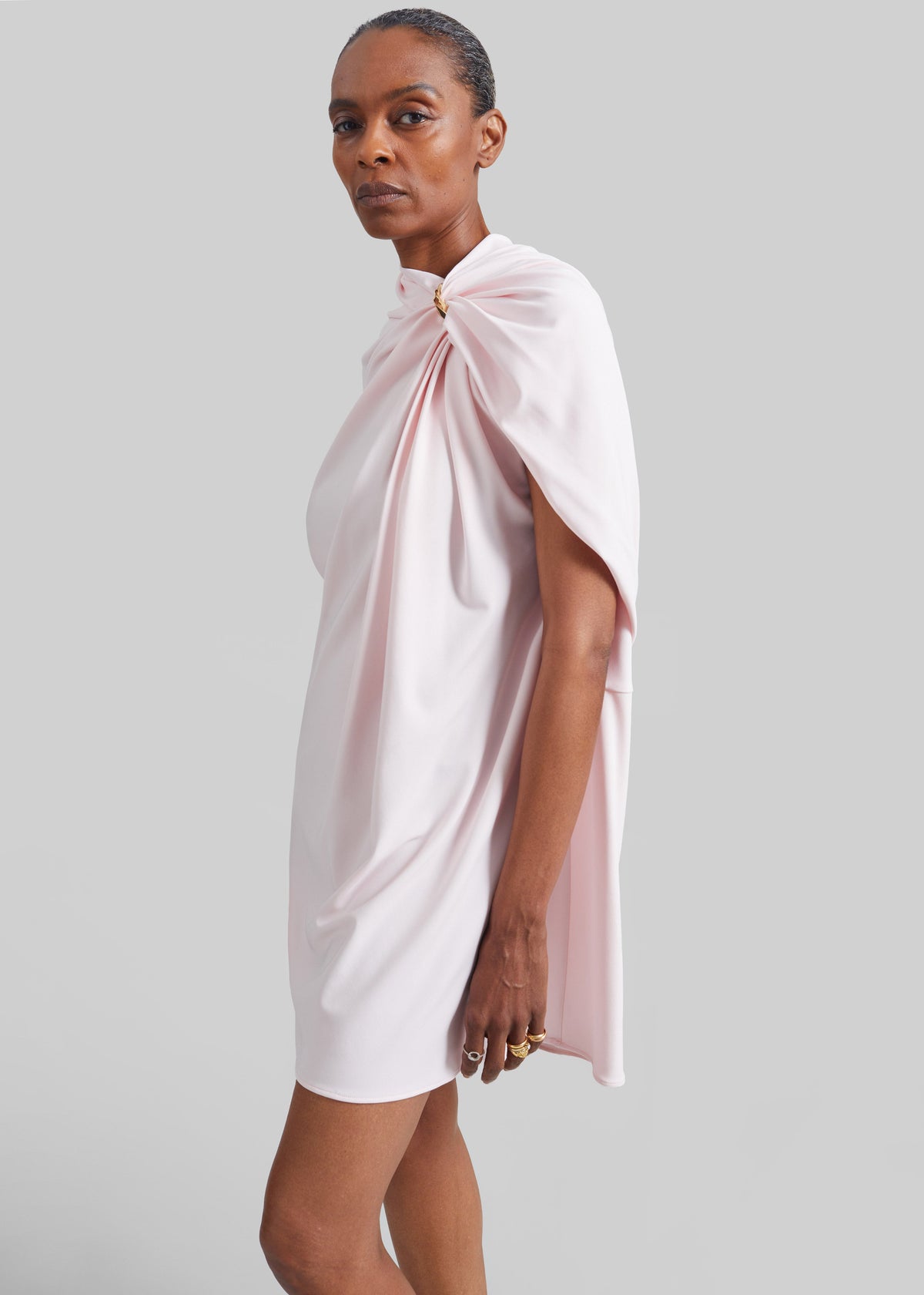Sportmax abito corto Epoche drappeggiato - Rosa