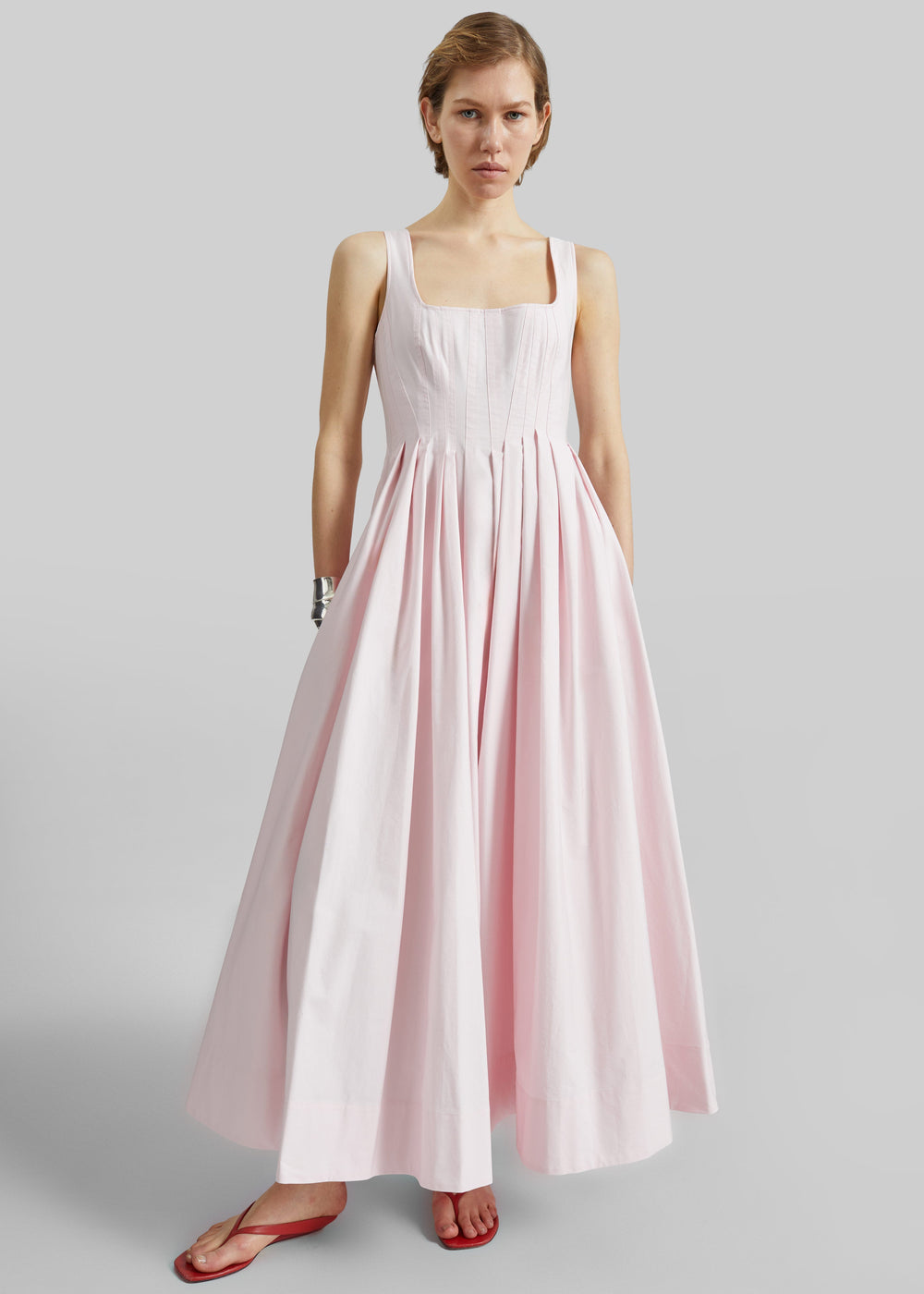 Sportmax Giro Cotton Dress - Pink - 1