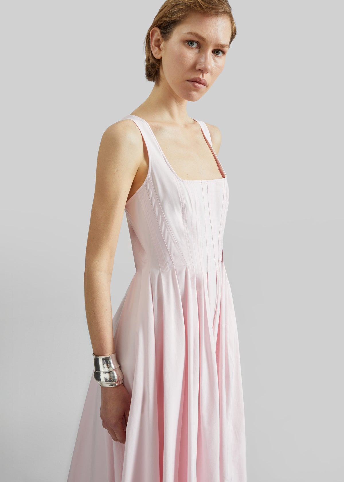 Sportmax Giro Cotton Dress - Pink - 4