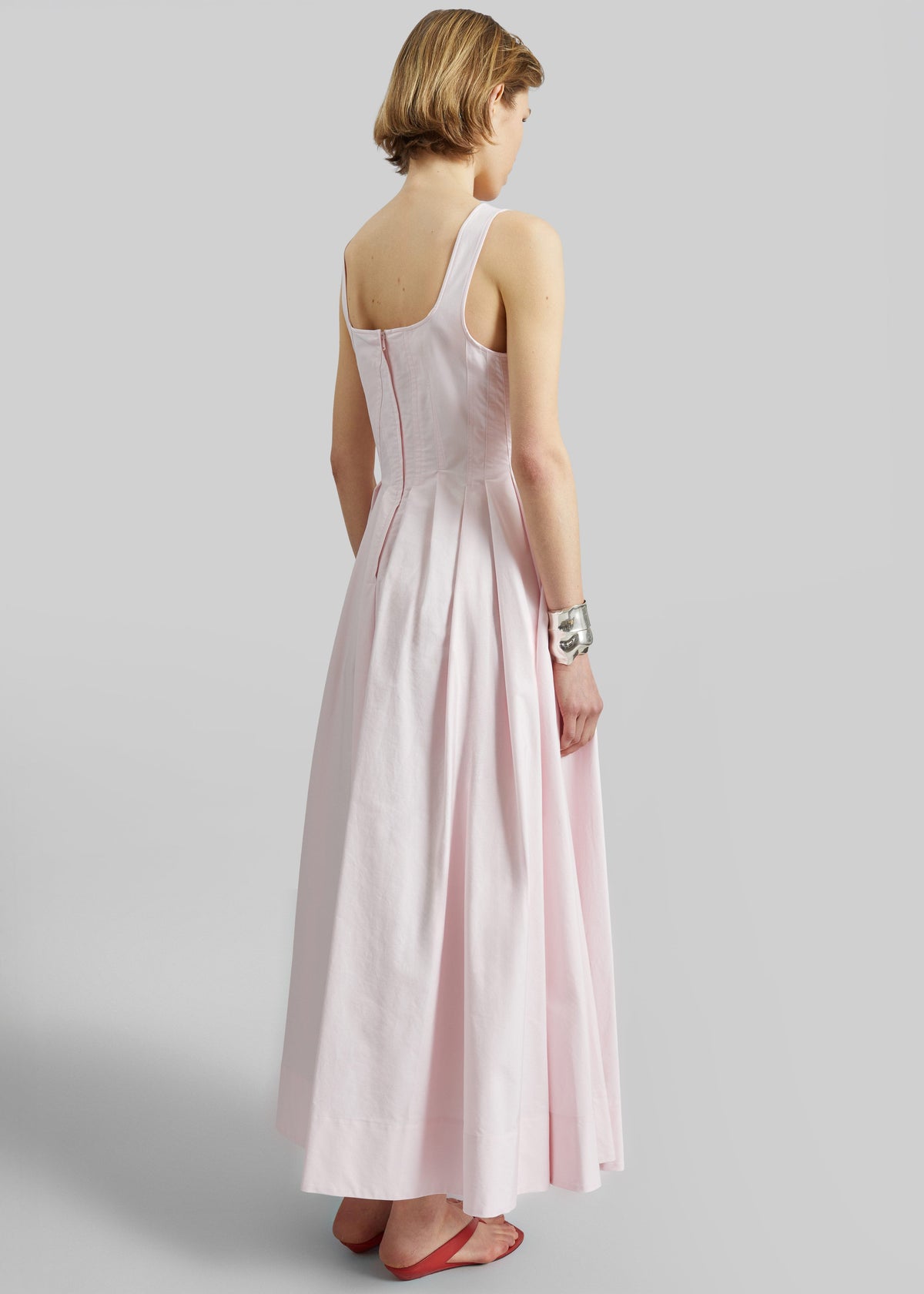Sportmax Giro Cotton Dress - Pink - 7