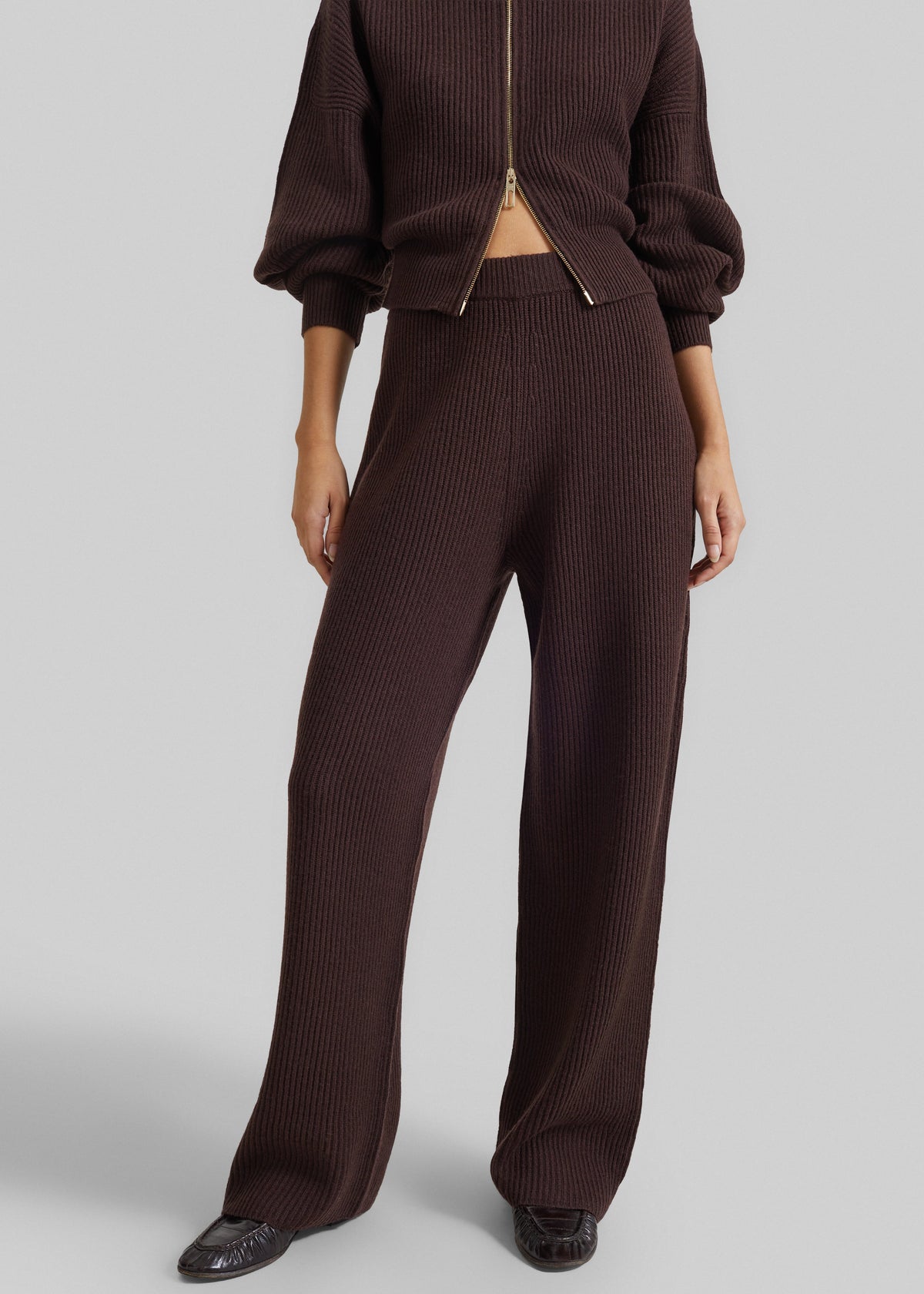 Sportmax Goloso Oversized Trousers - Chocolate