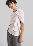 Sportmax Lacuna Draped Fluid Top - Powder