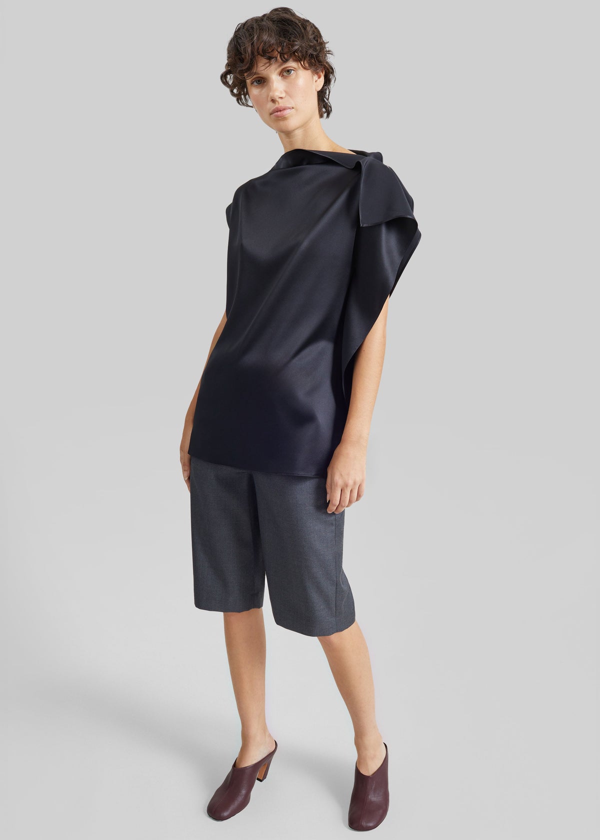 Sportmax Lana Silk Top - Black