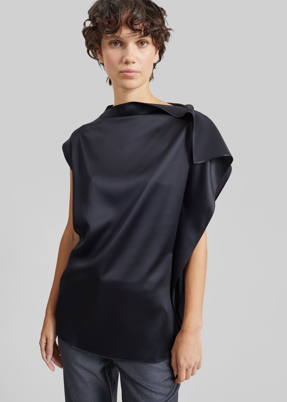 Sportmax Lana Silk Top - Black