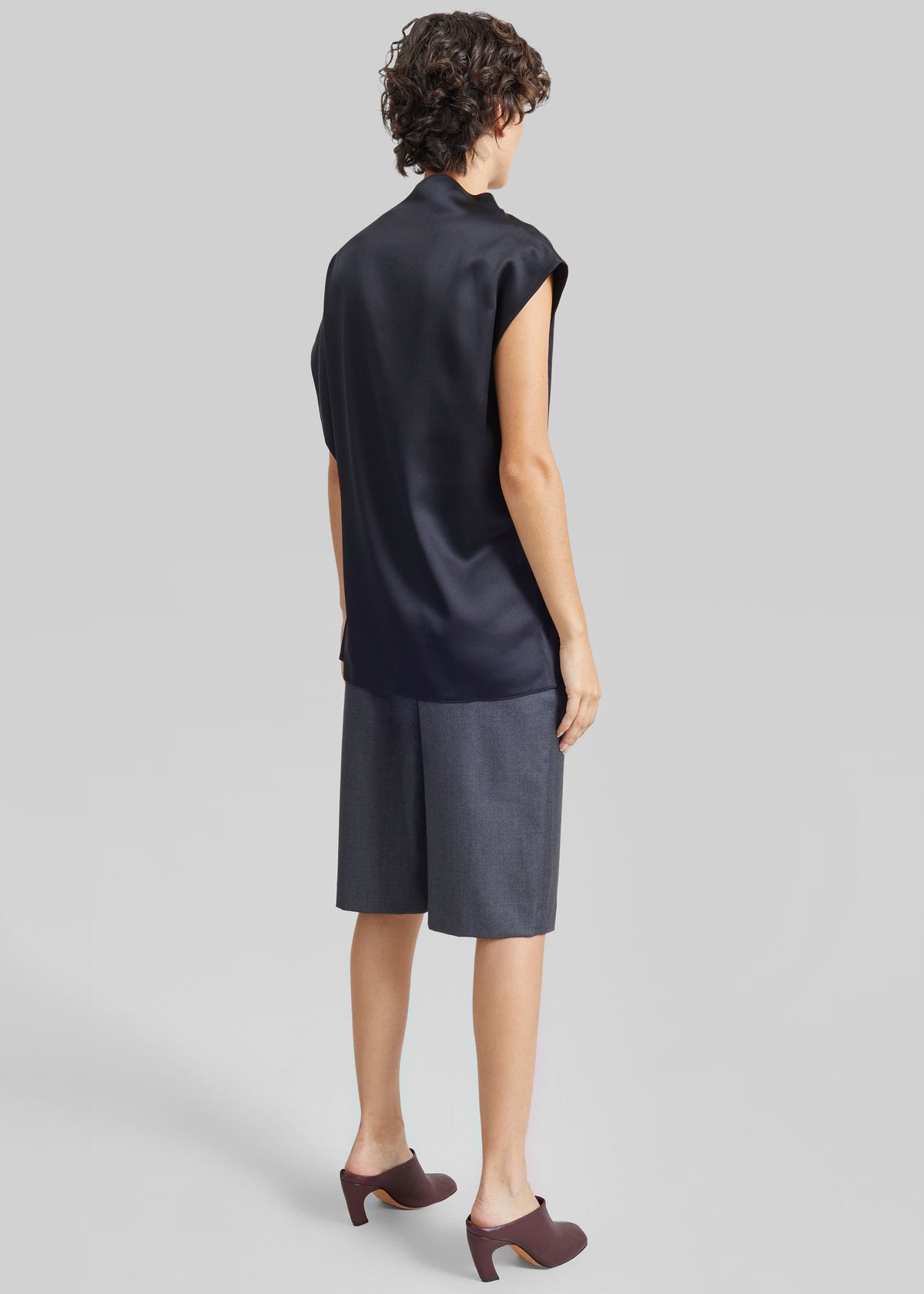 Sportmax Lana Silk Top - Black