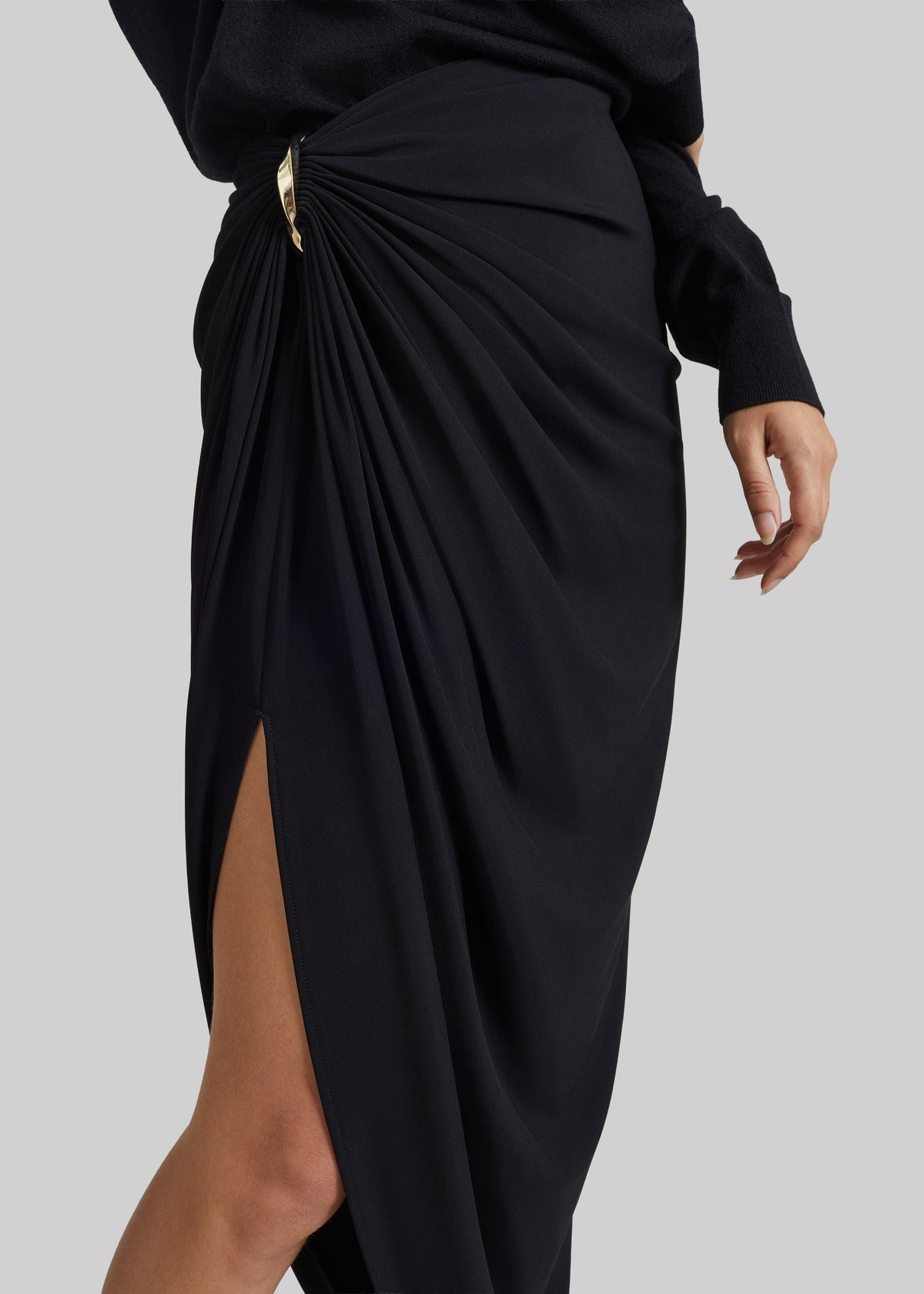 Sportmax Licenza Draped Skirt - Black