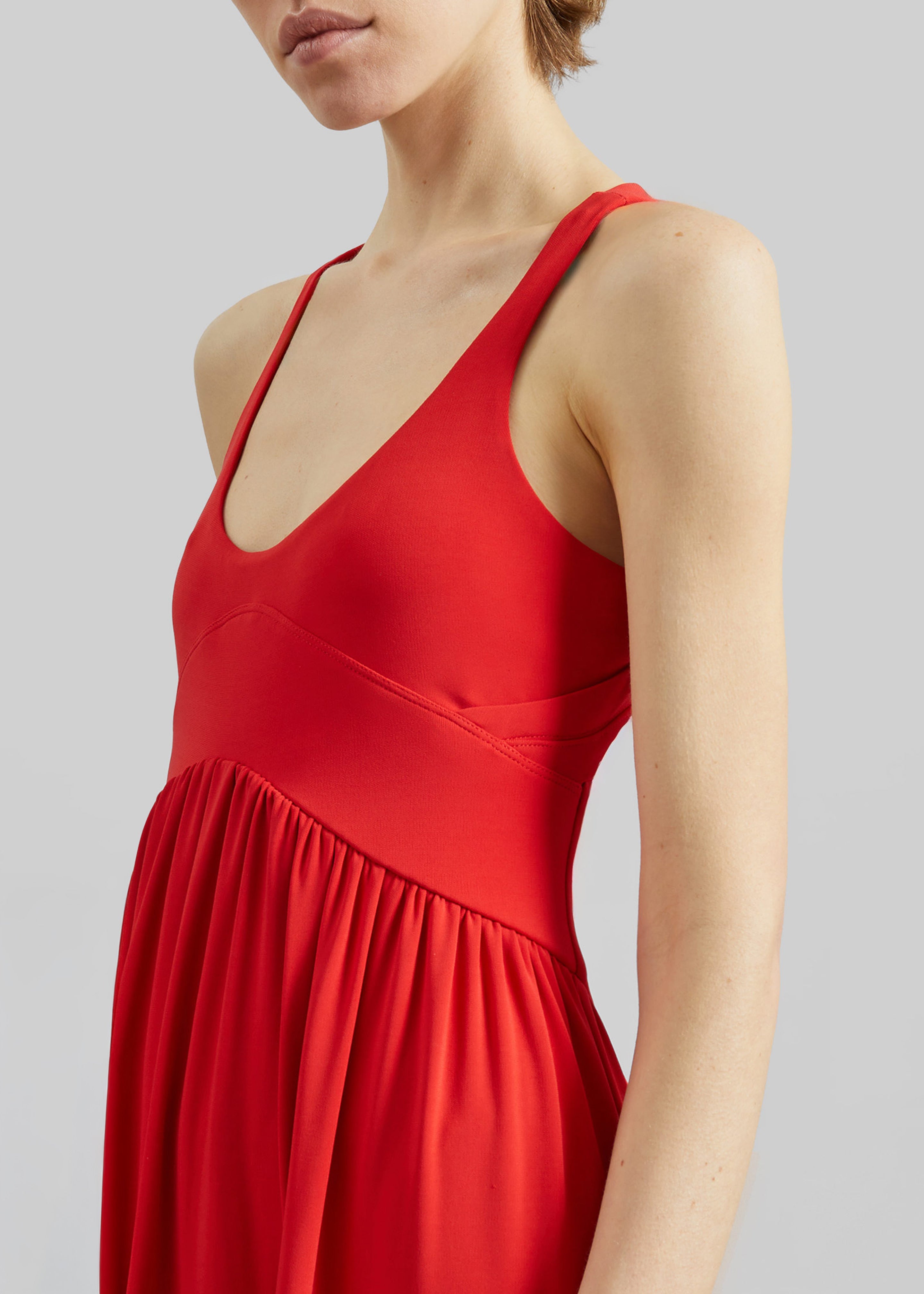 Sportmax Panino Long Dress - Coral - 4