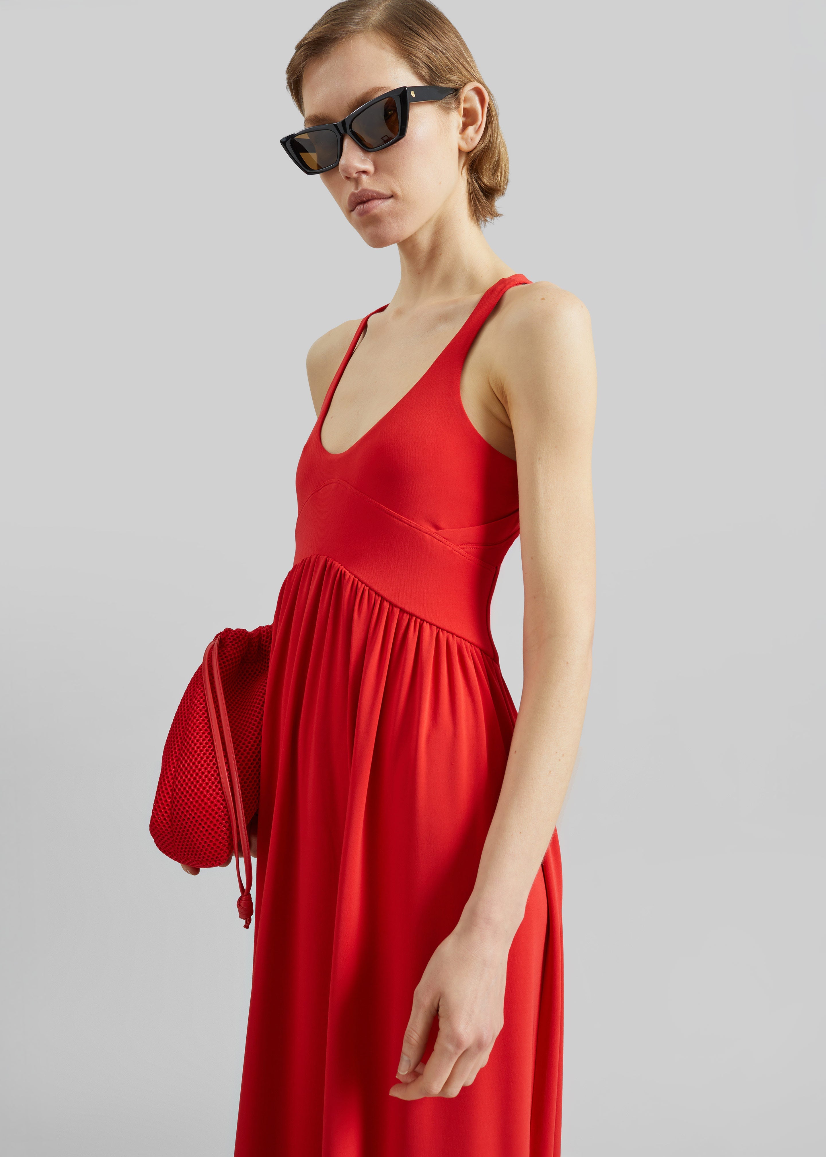 Sportmax Panino Long Dress - Coral - 6