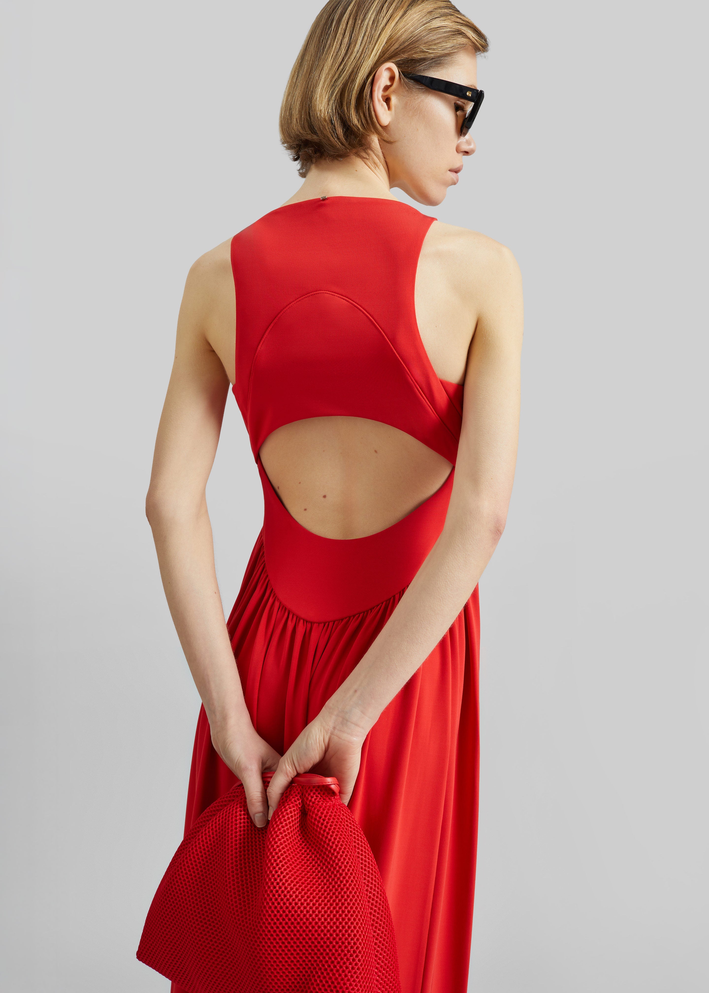 Sportmax Panino Long Dress - Coral - 2