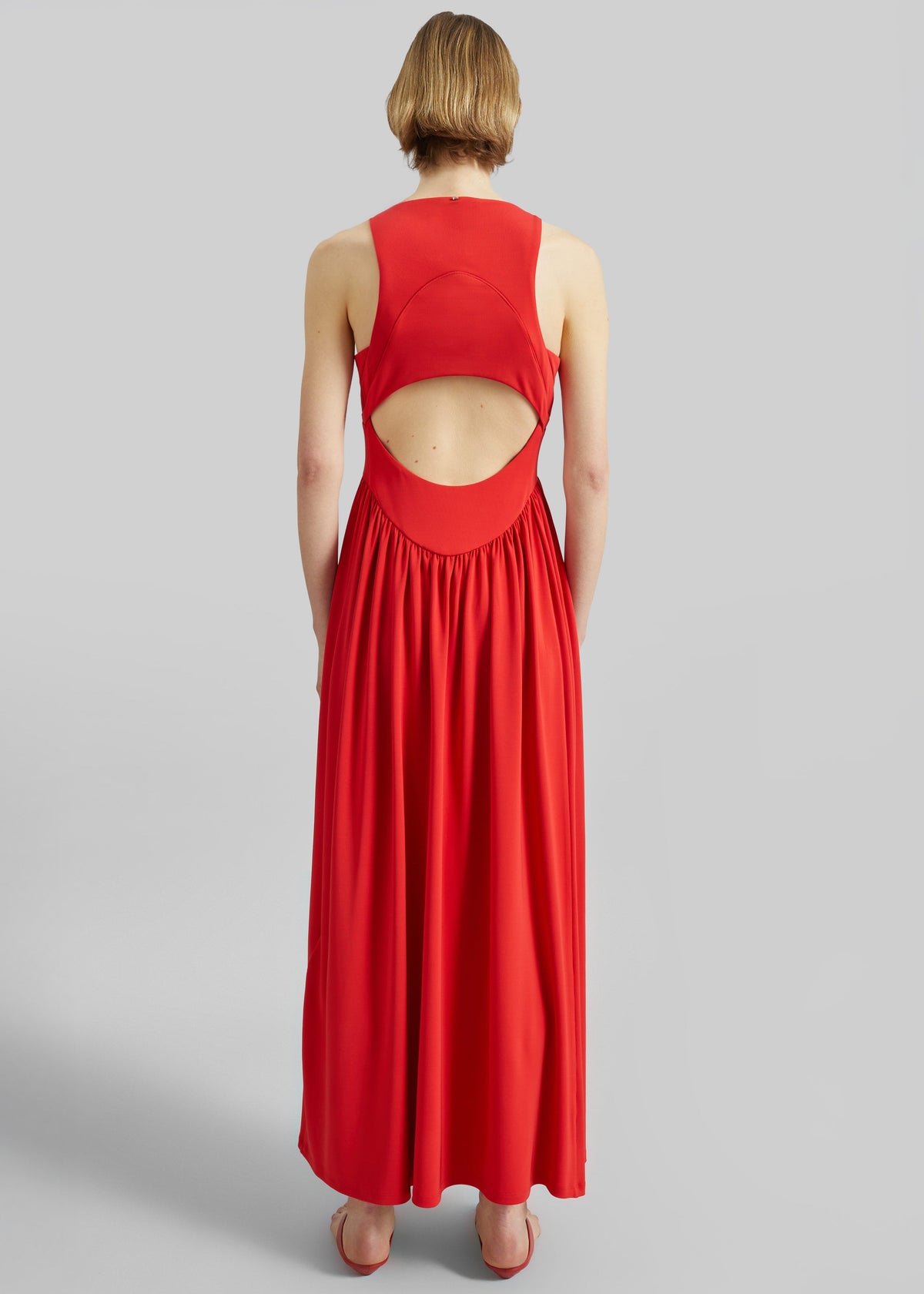 Sportmax Panino Long Dress - Coral - 8