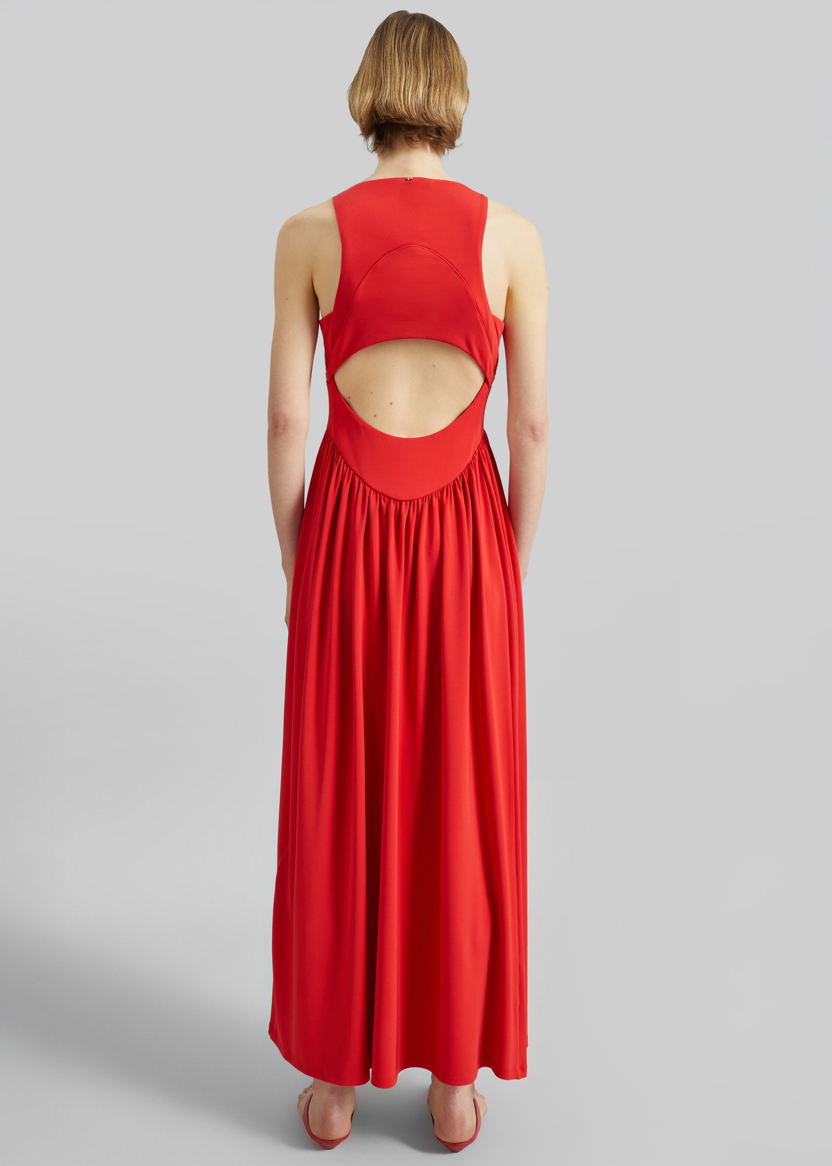 Sportmax Panino Long Dress - Coral - 8