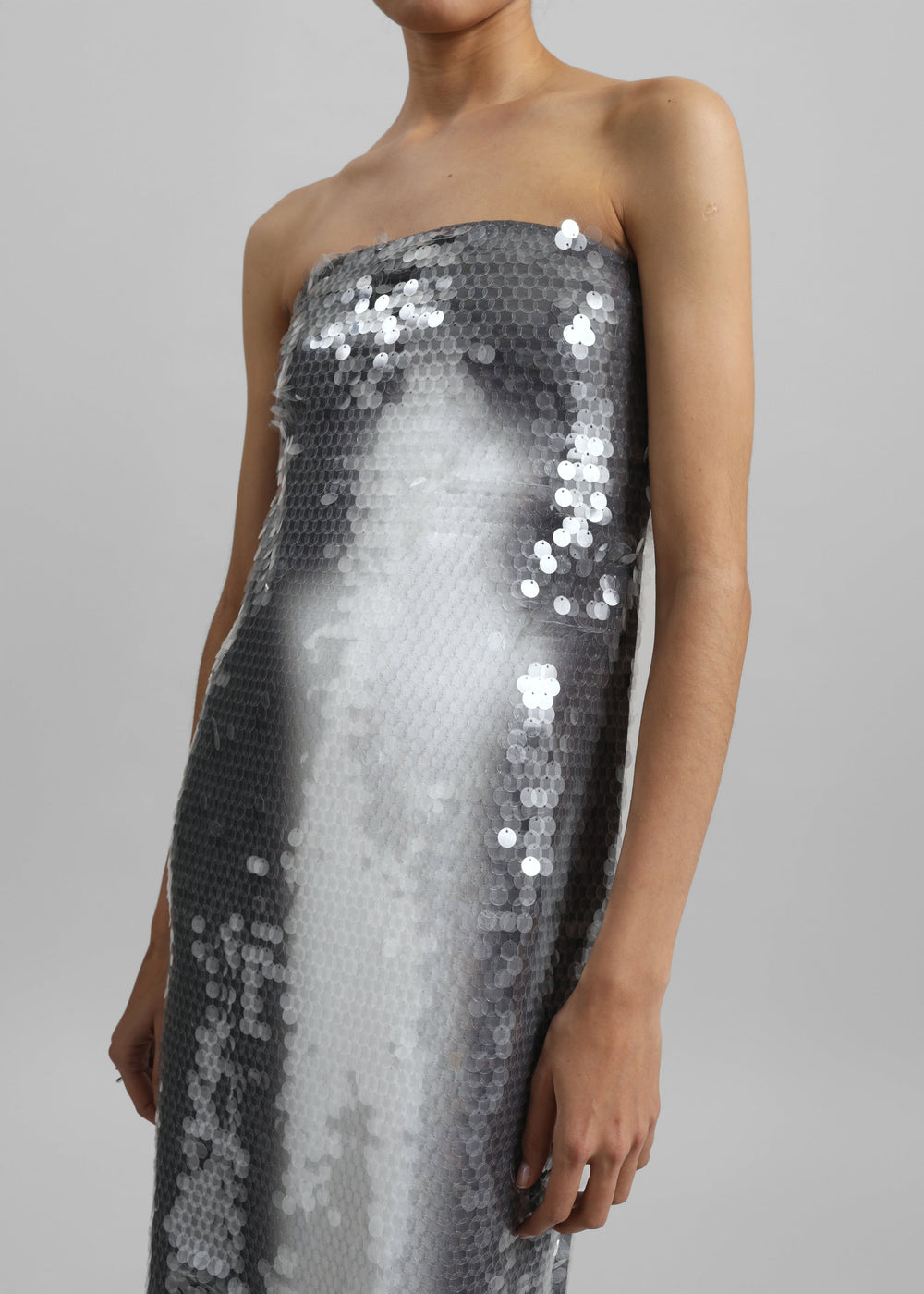 Sportmax Stemma Sequinned Jersey Dress - Shaded Black - 1