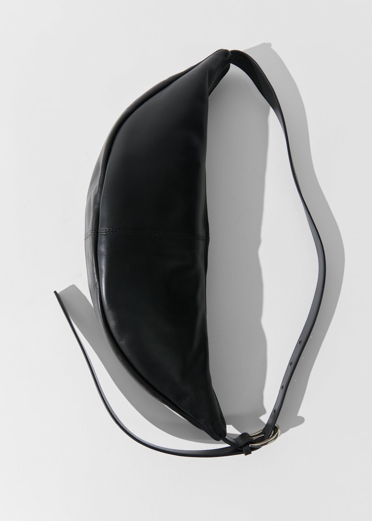 St. Agni Adjustable Slim Crescent Bag - Black - 5