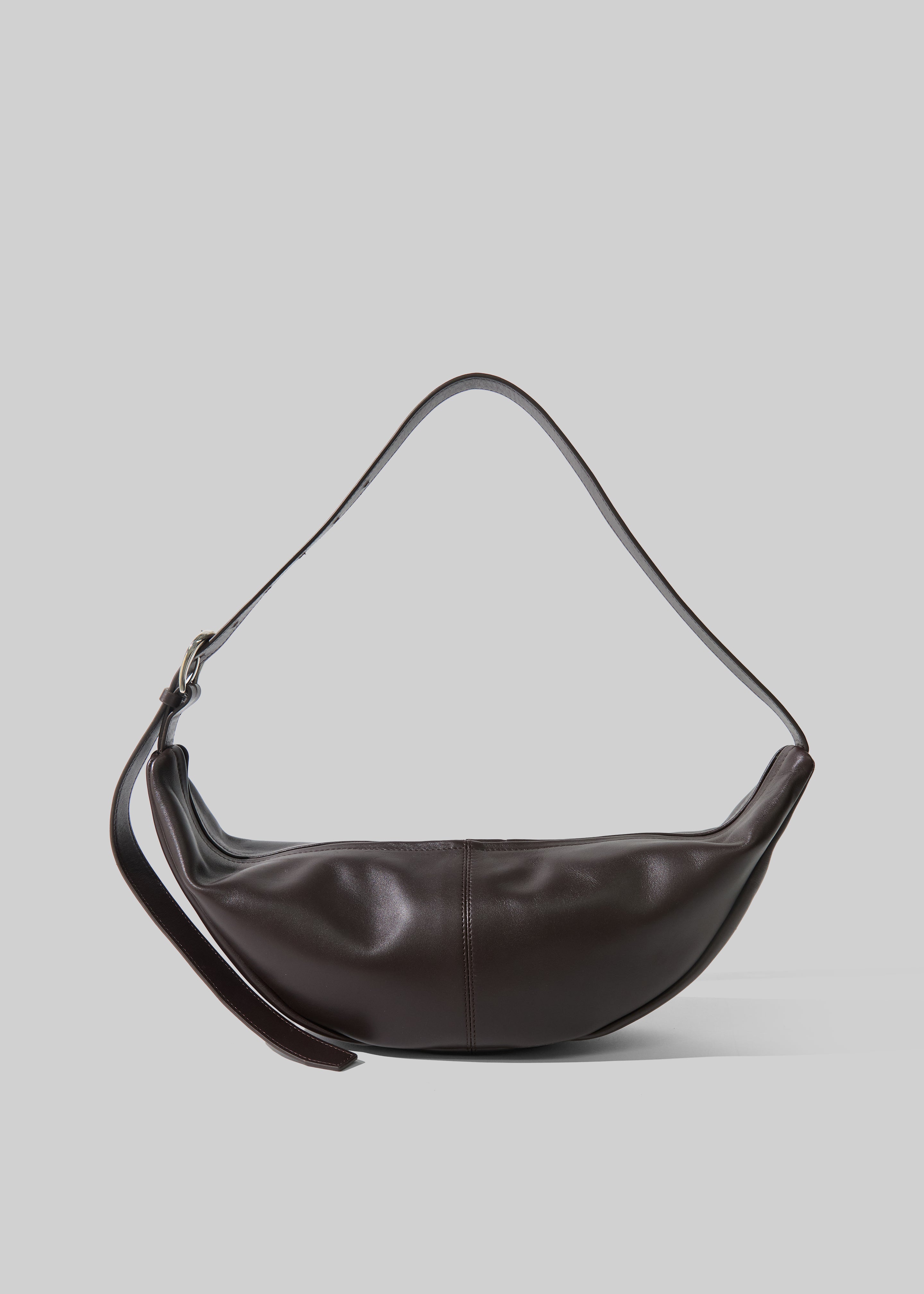 St. Agni Adjustable Slim Crescent Bag - Coffee - 4
