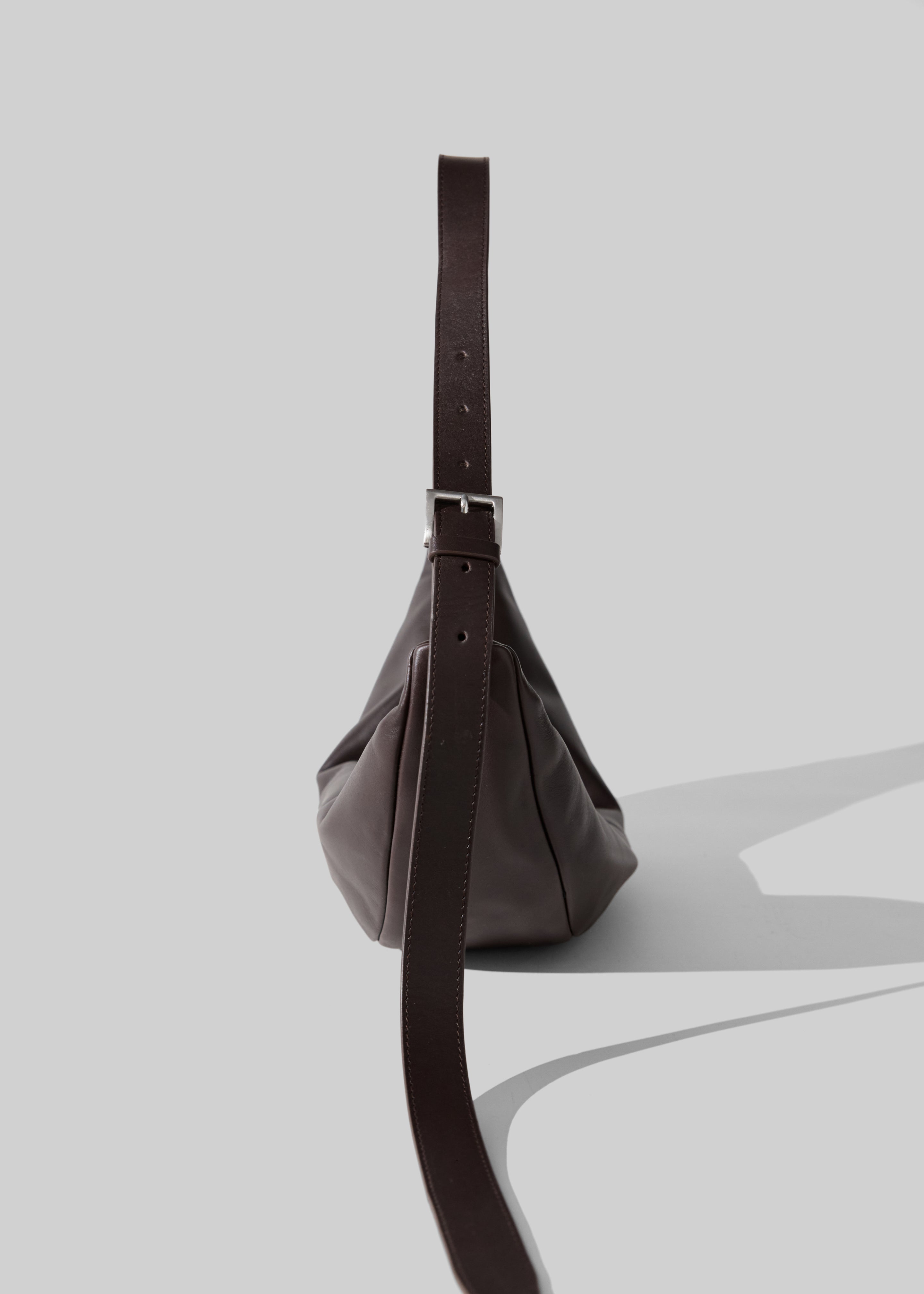 St. Agni Adjustable Slim Crescent Bag - Coffee - 8