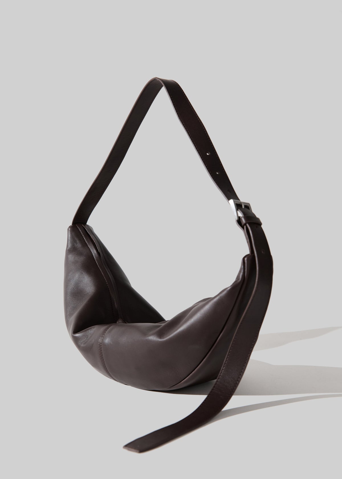 St. Agni Adjustable Slim Crescent Bag - Coffee - 2