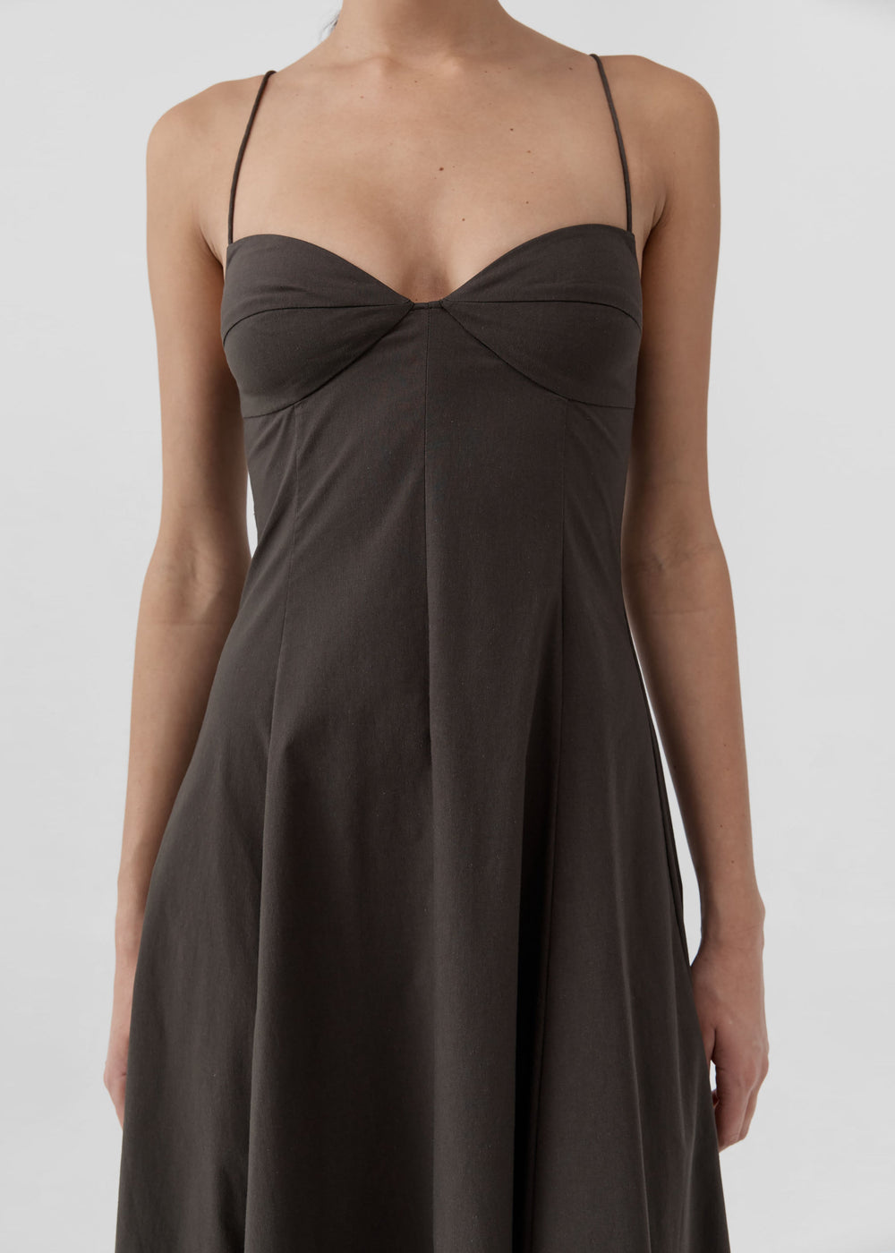 St. Agni robe caraco - Marron - 1