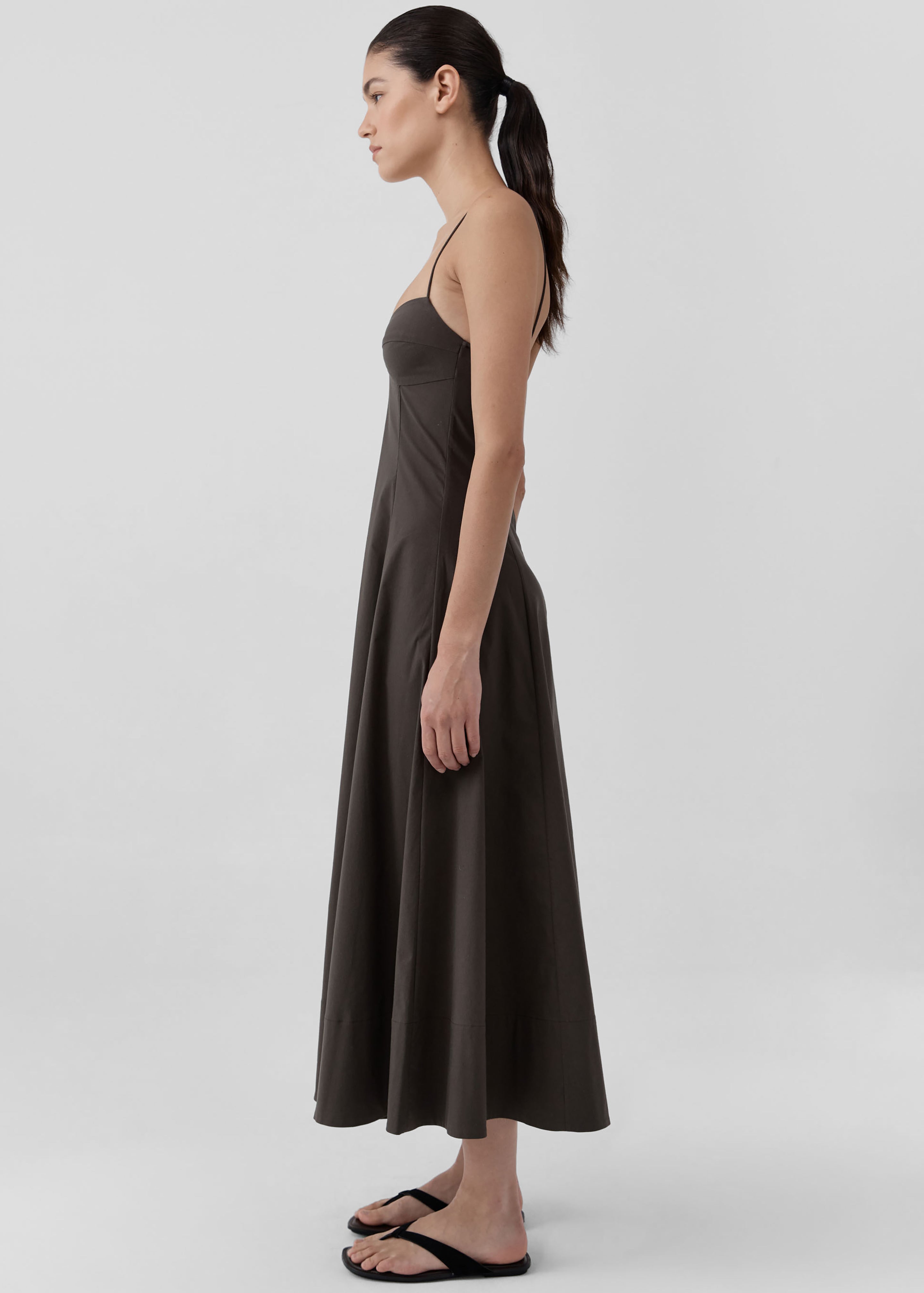 St. Agni robe caraco - Marron - 4