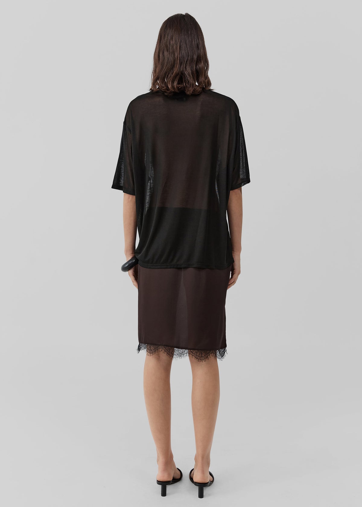 St. Agni Fine Jersey Relaxed Tee - Black - 4