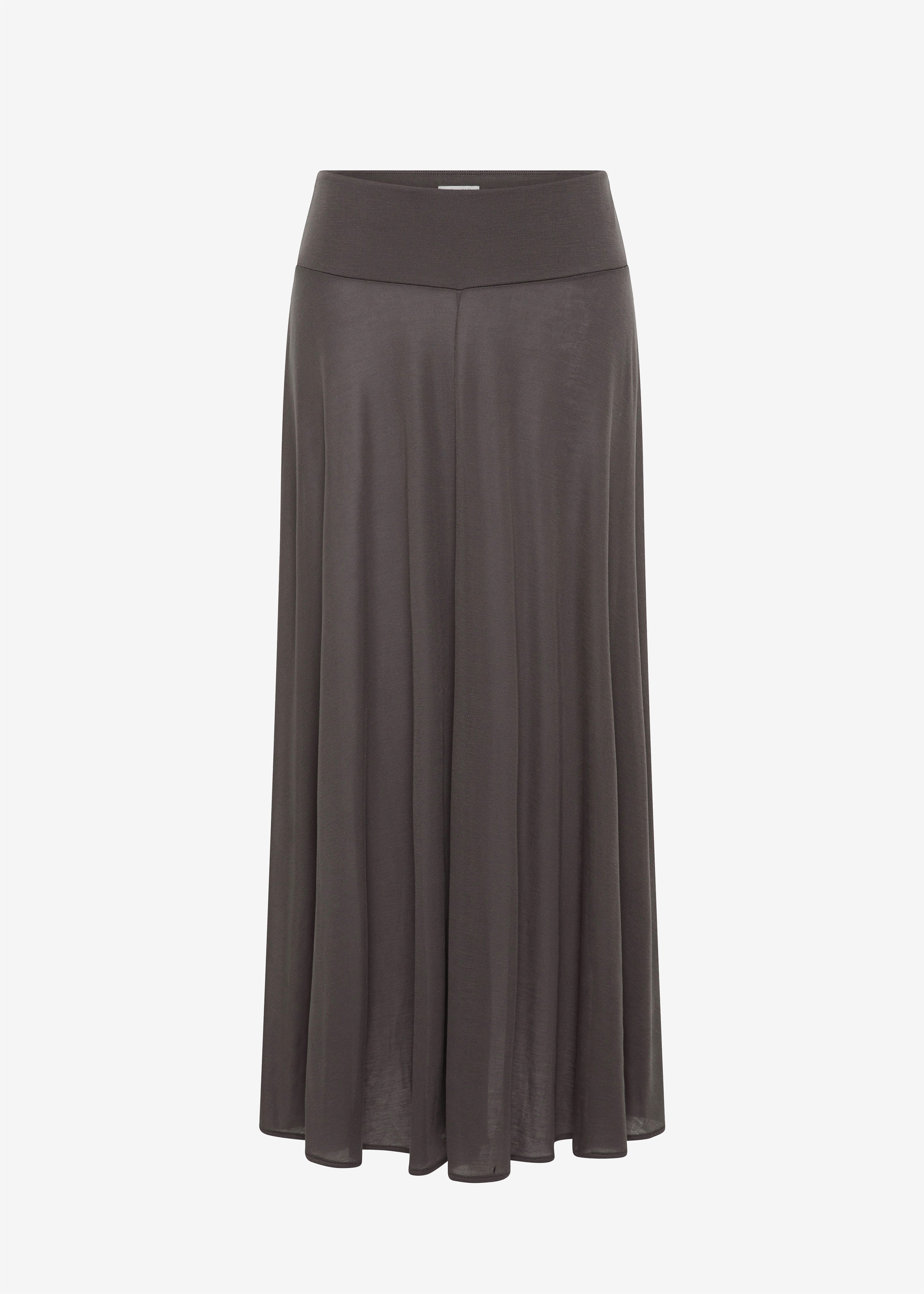 St. Agni Fluid Jersey Skirt - Soot - 6