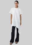St. Agni Layered Tee Mini Dress - Off White