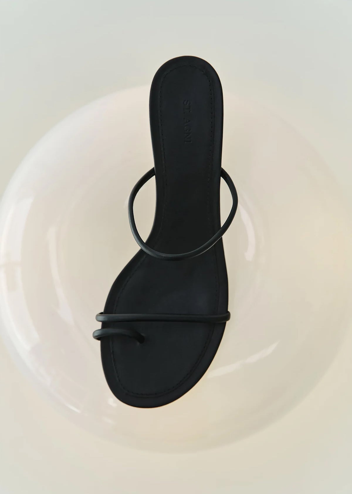 St. Agni Minimal Strap Heels - Black - 4