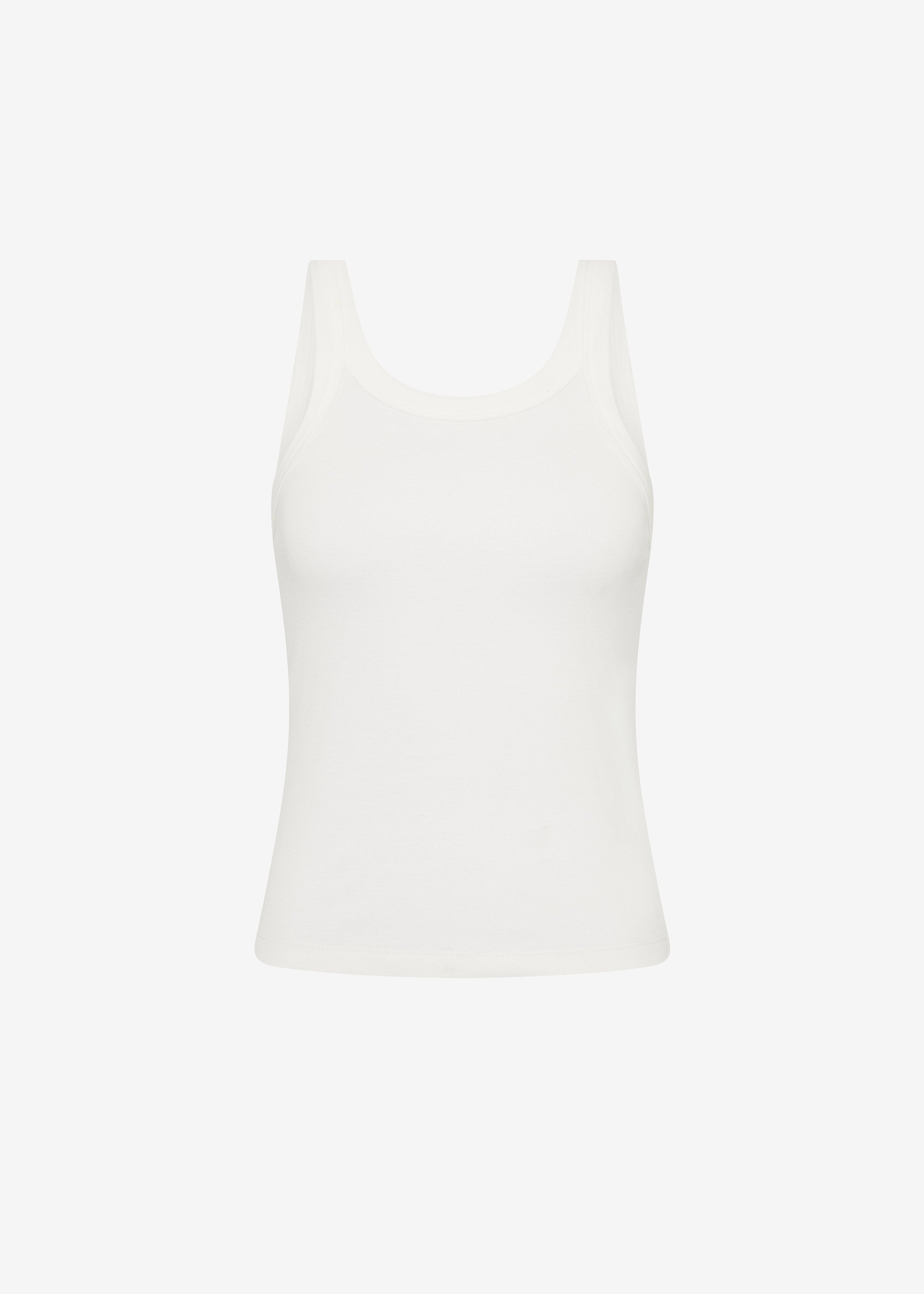 St. Agni Organic Cotton Racer Singlet - White - 5