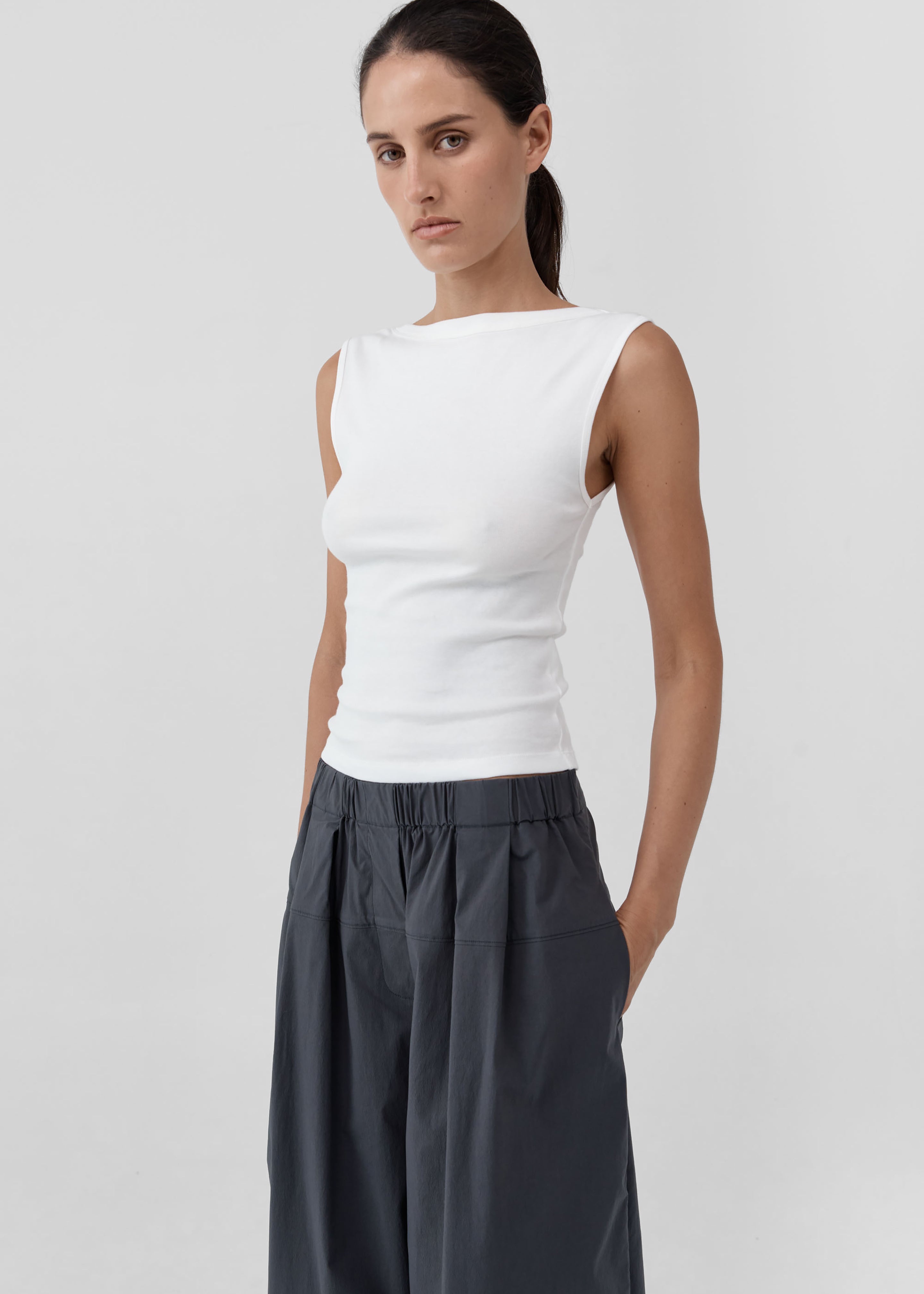St. Agni Organic Cotton Ballerina Top - White - 4