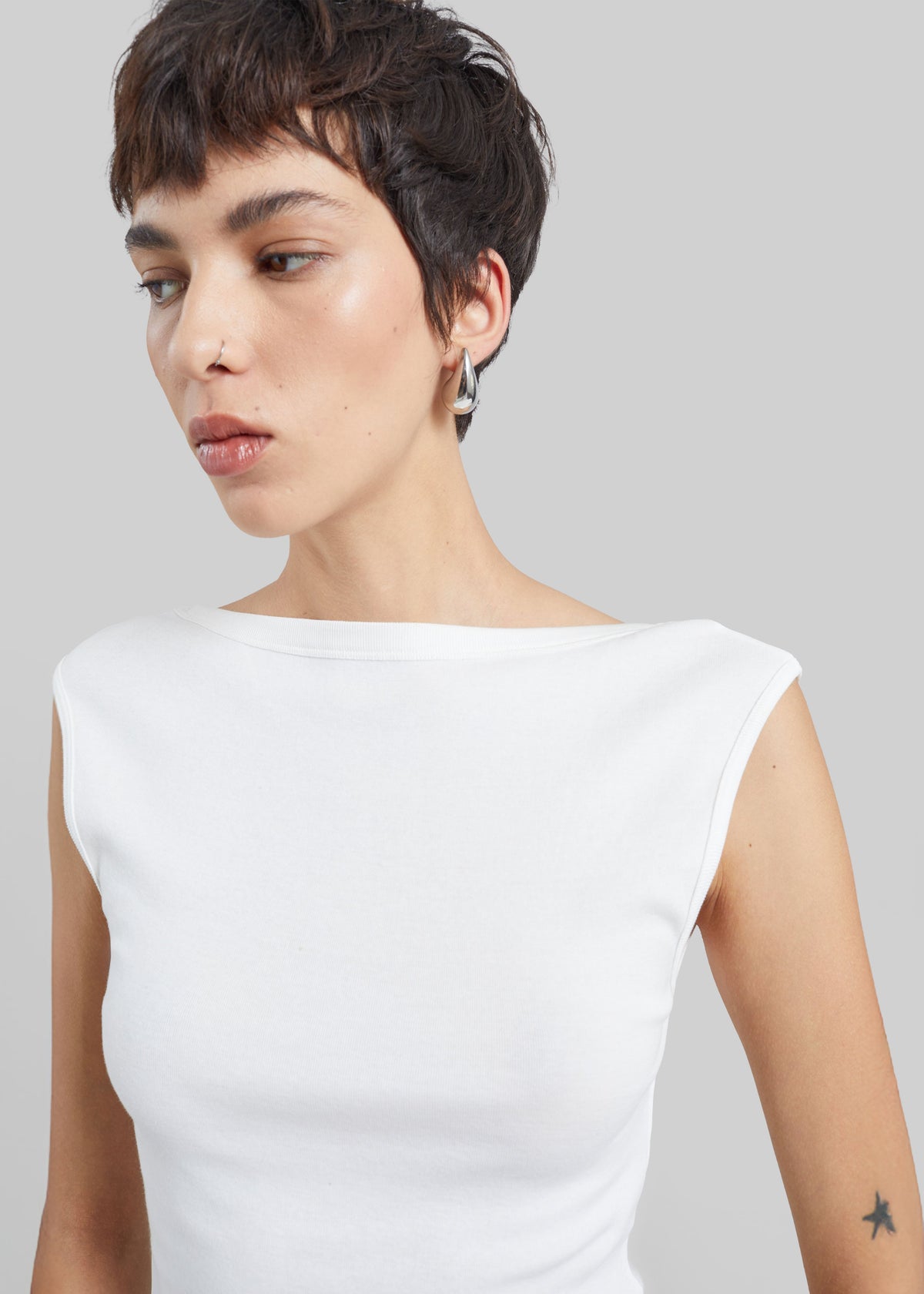 St. Agni Organic Cotton Ballerina Top - White - 3