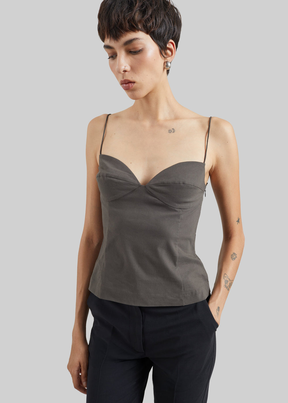 St. Agni Studio Cami - Wood - 1