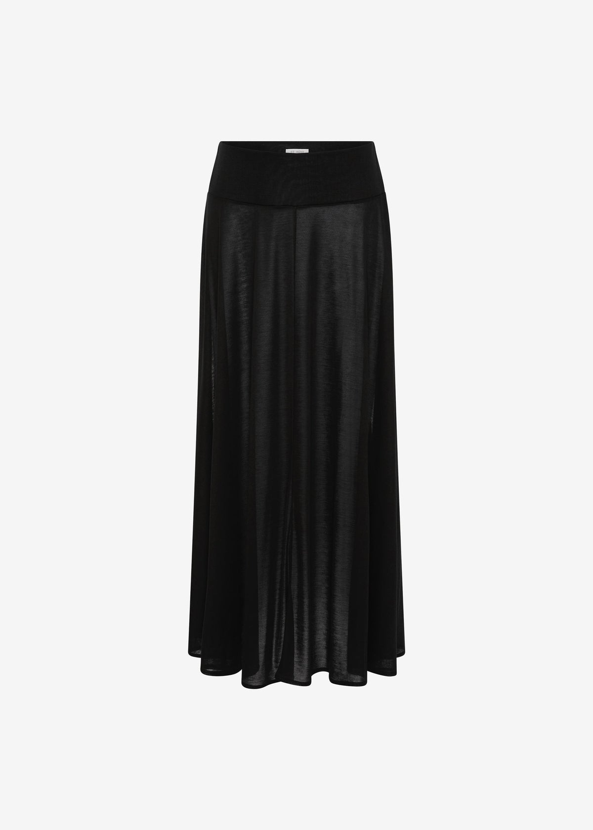 St. Agni Fluid Jersey Skirt - Black - 7