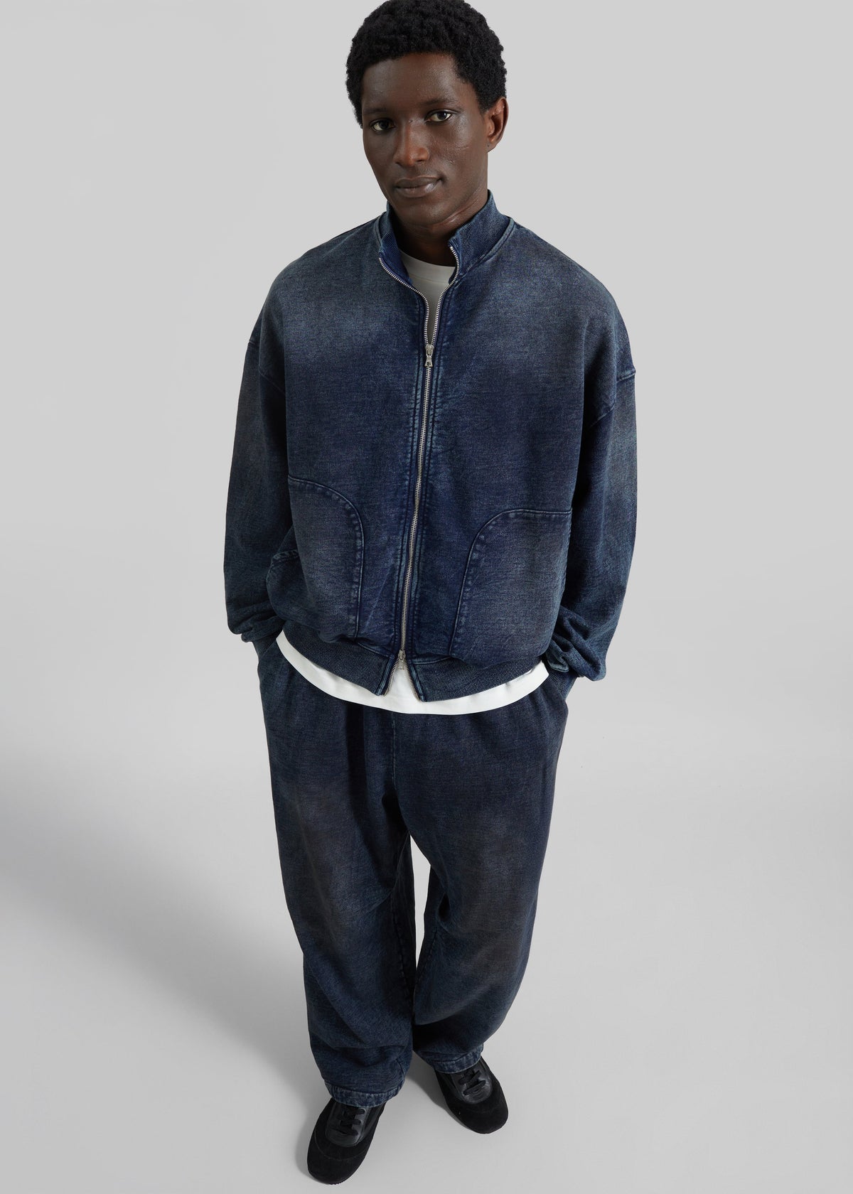 Stamford Zip-Up Jacket - Medium Wash - 5