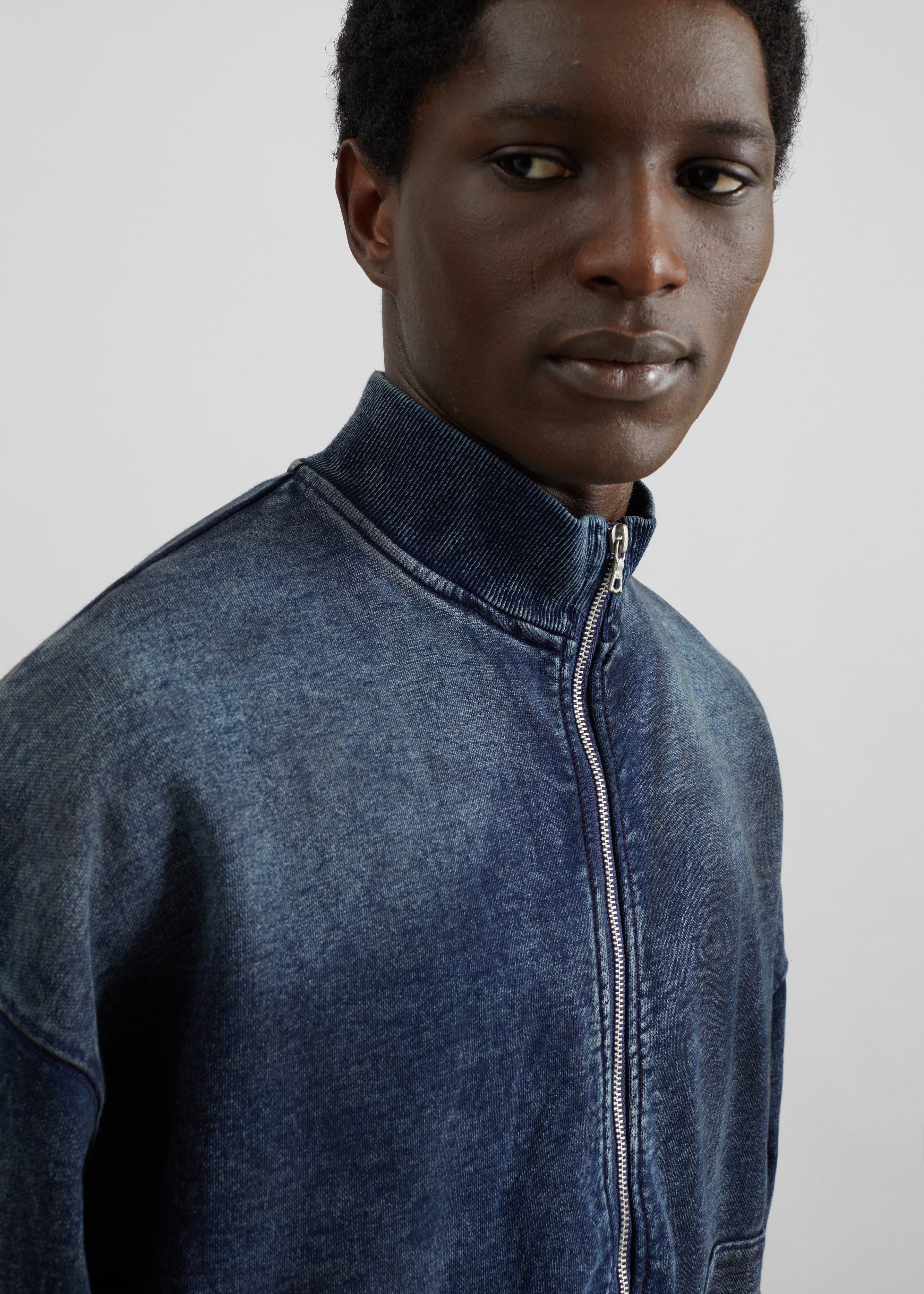 Stamford Zip-Up Jacket - Medium Wash - 3